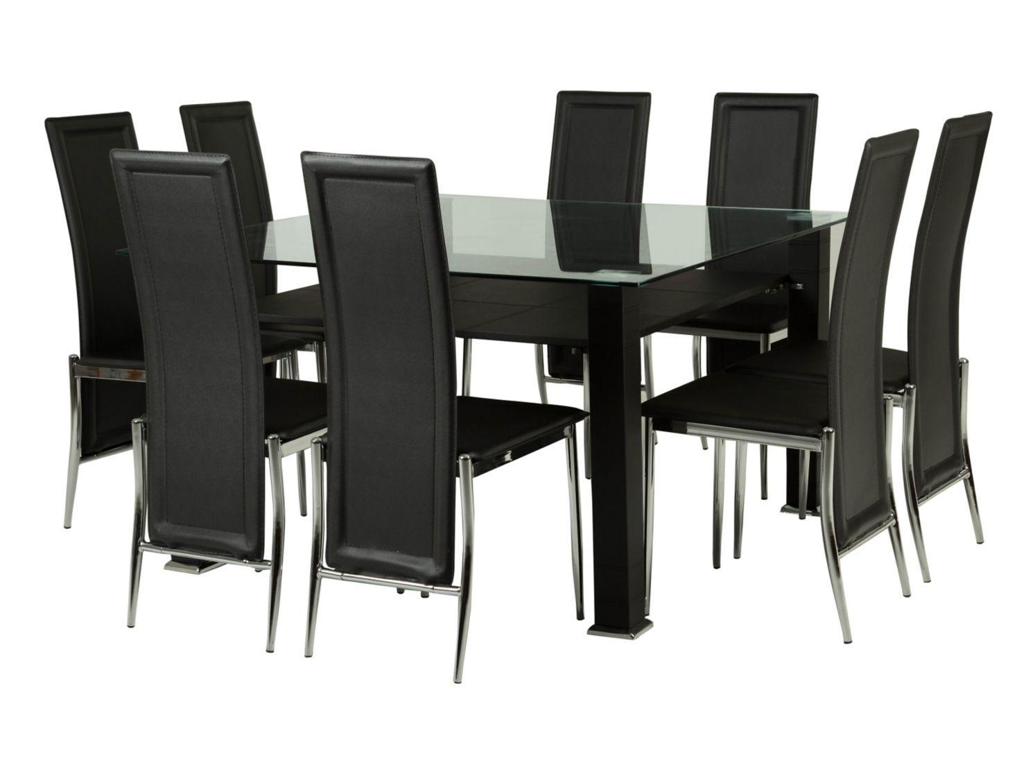 Juego de Comedor Vidrio Cuadro 8 Sillas Stylo-0