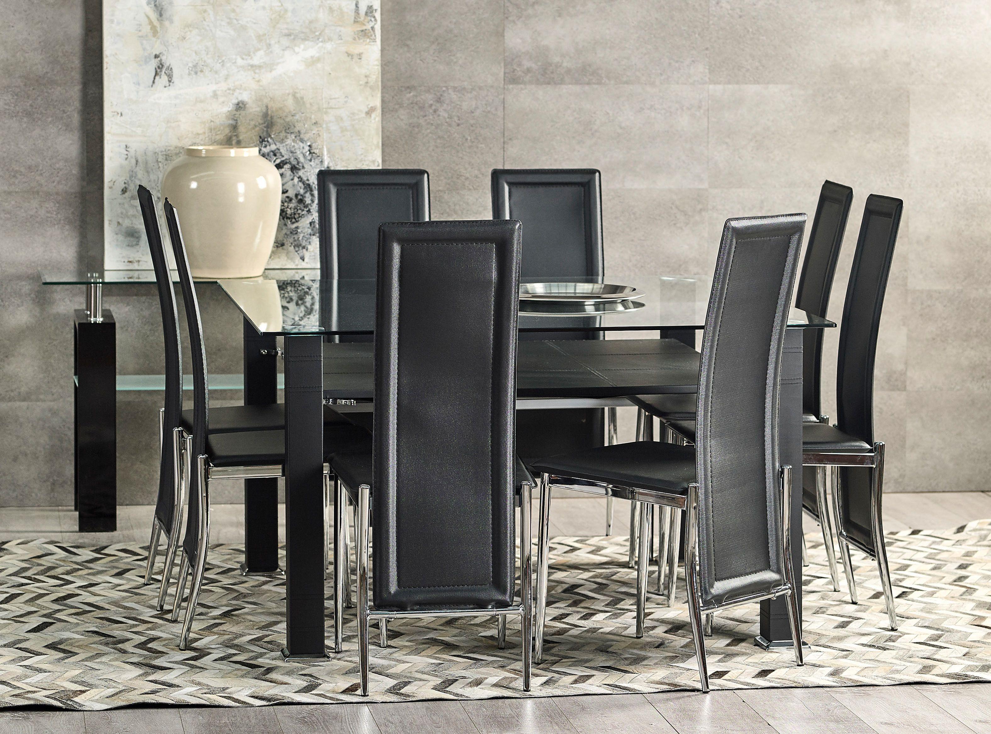 Juego de Comedor Vidrio Cuadro 8 Sillas Stylo-3