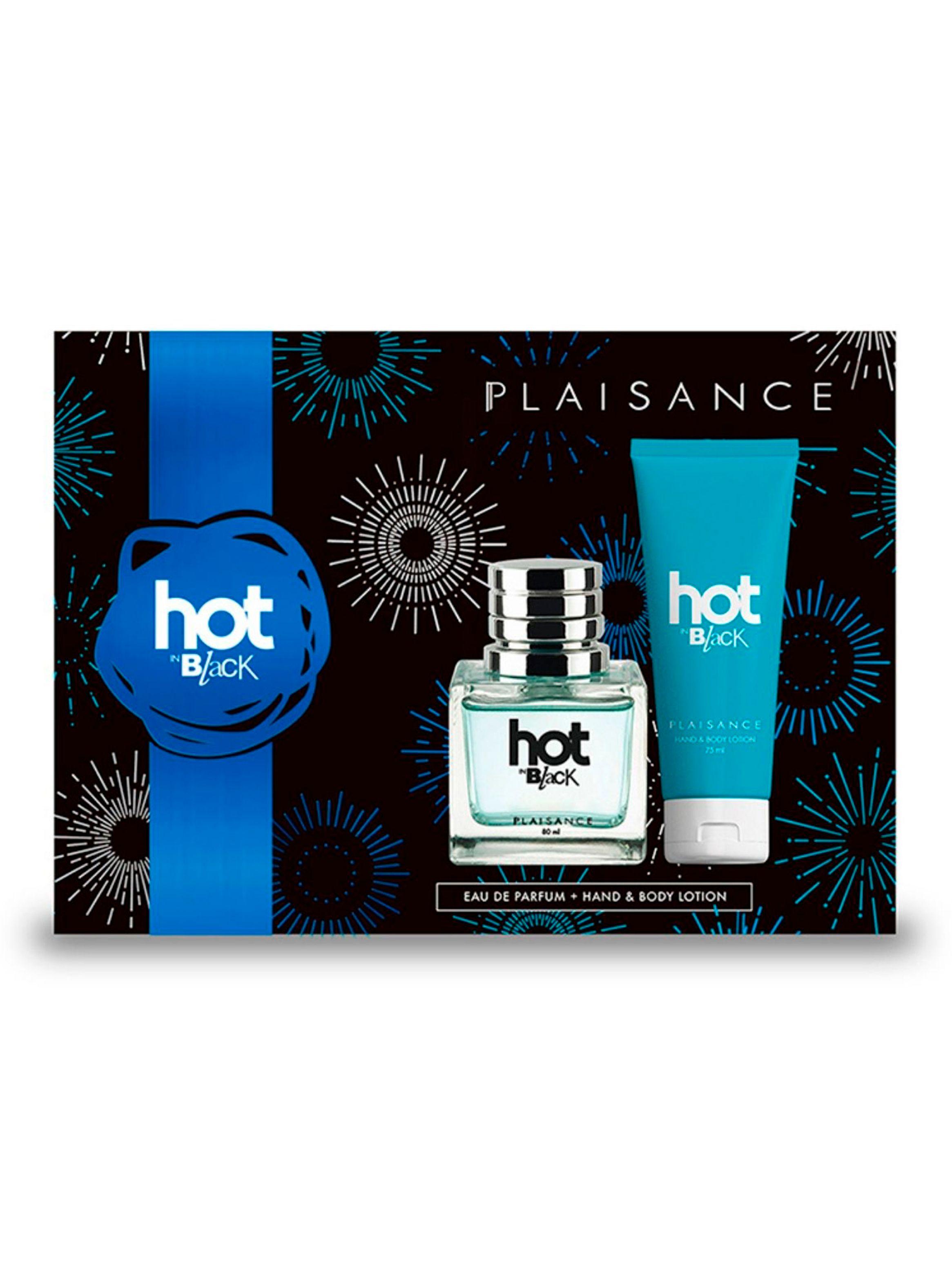 Set Perfume Hot In Black EDP Mujer 80 ml + Body Lotion 75 g-0
