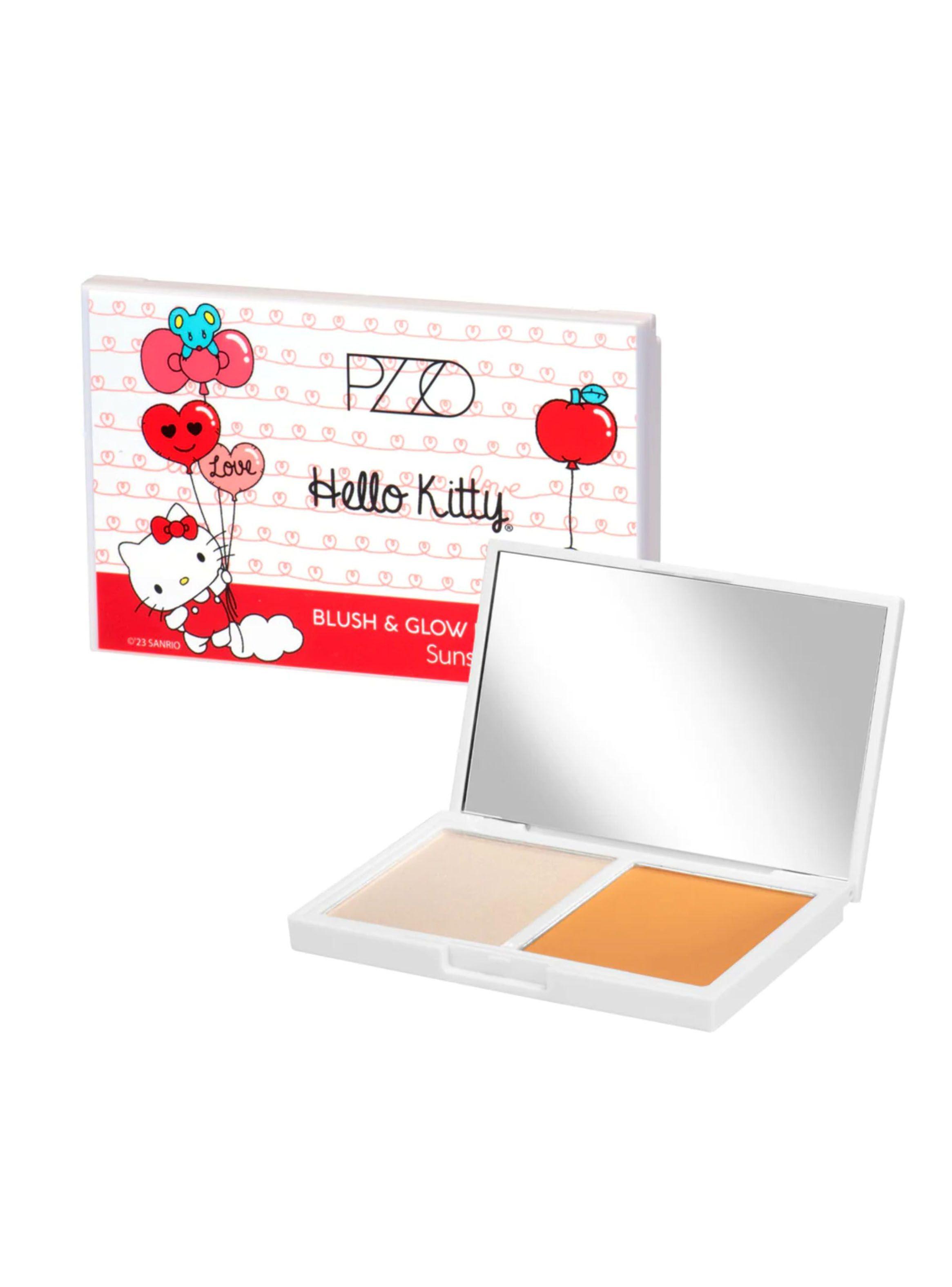 Mini Paleta con Iluminador y Rubor PZZO Hello Kitty Sunset-0