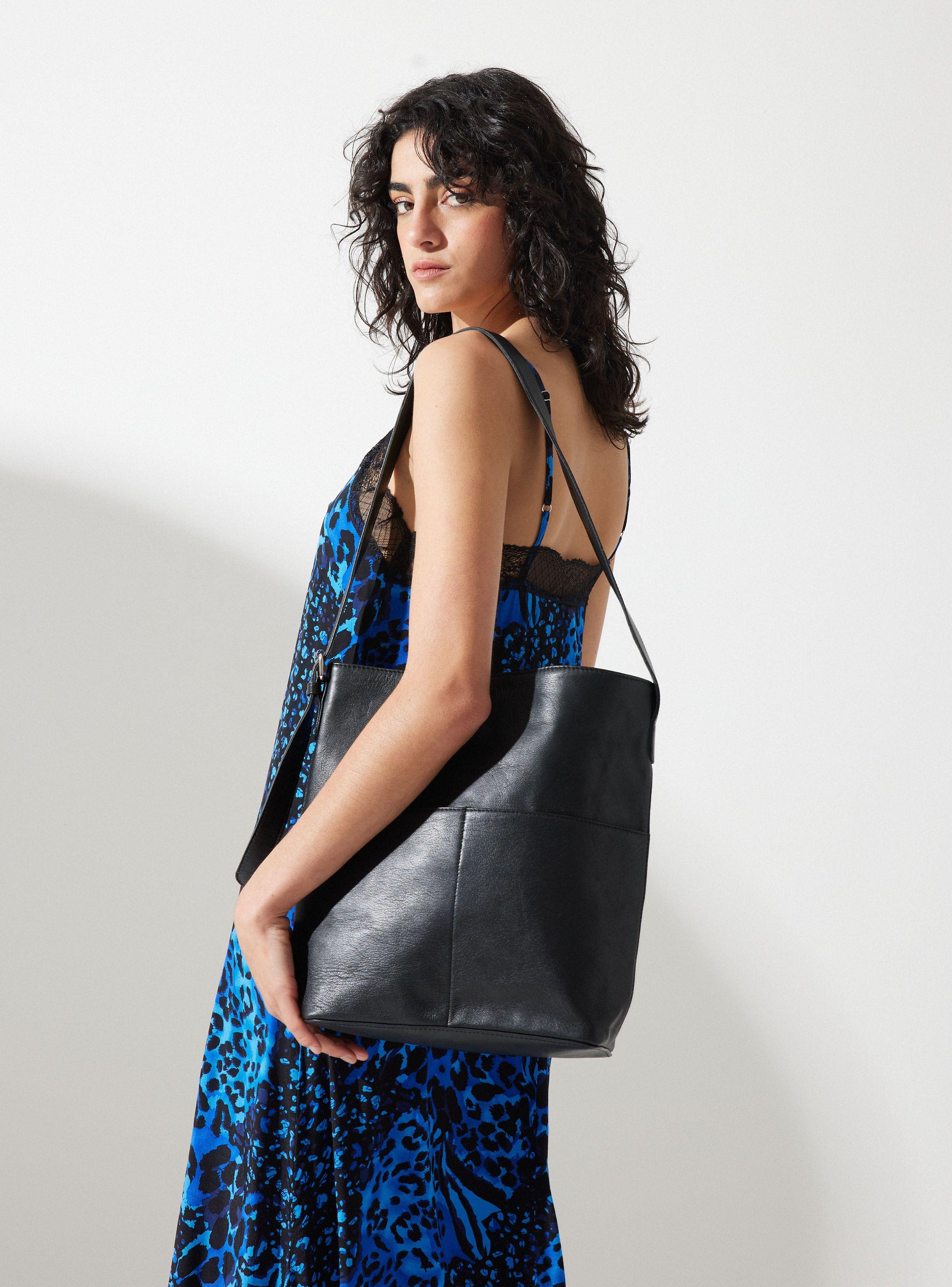 Cartera Tote Bag De Cuero-0
