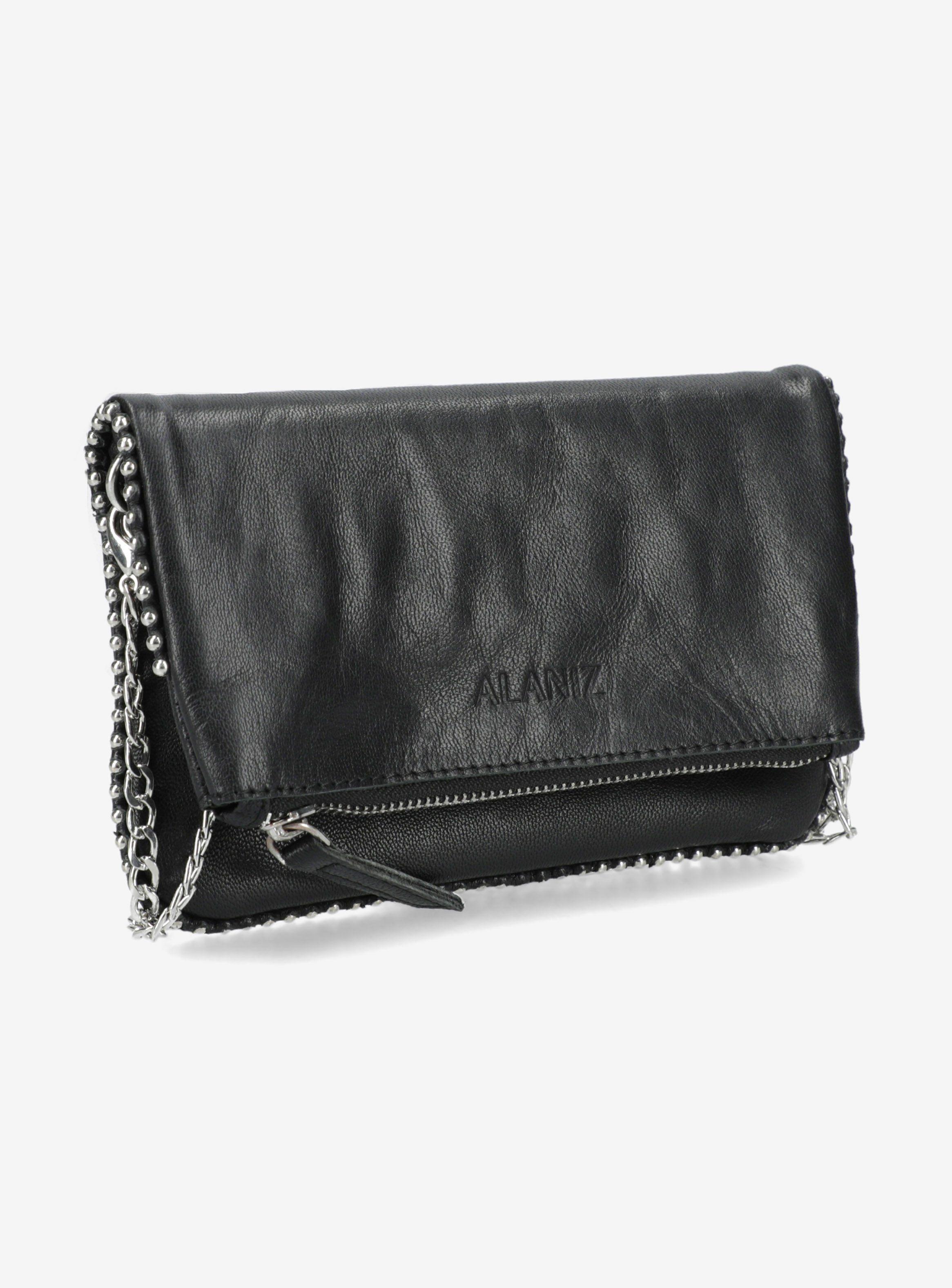 Cartera De Cuero Con Cadena-3