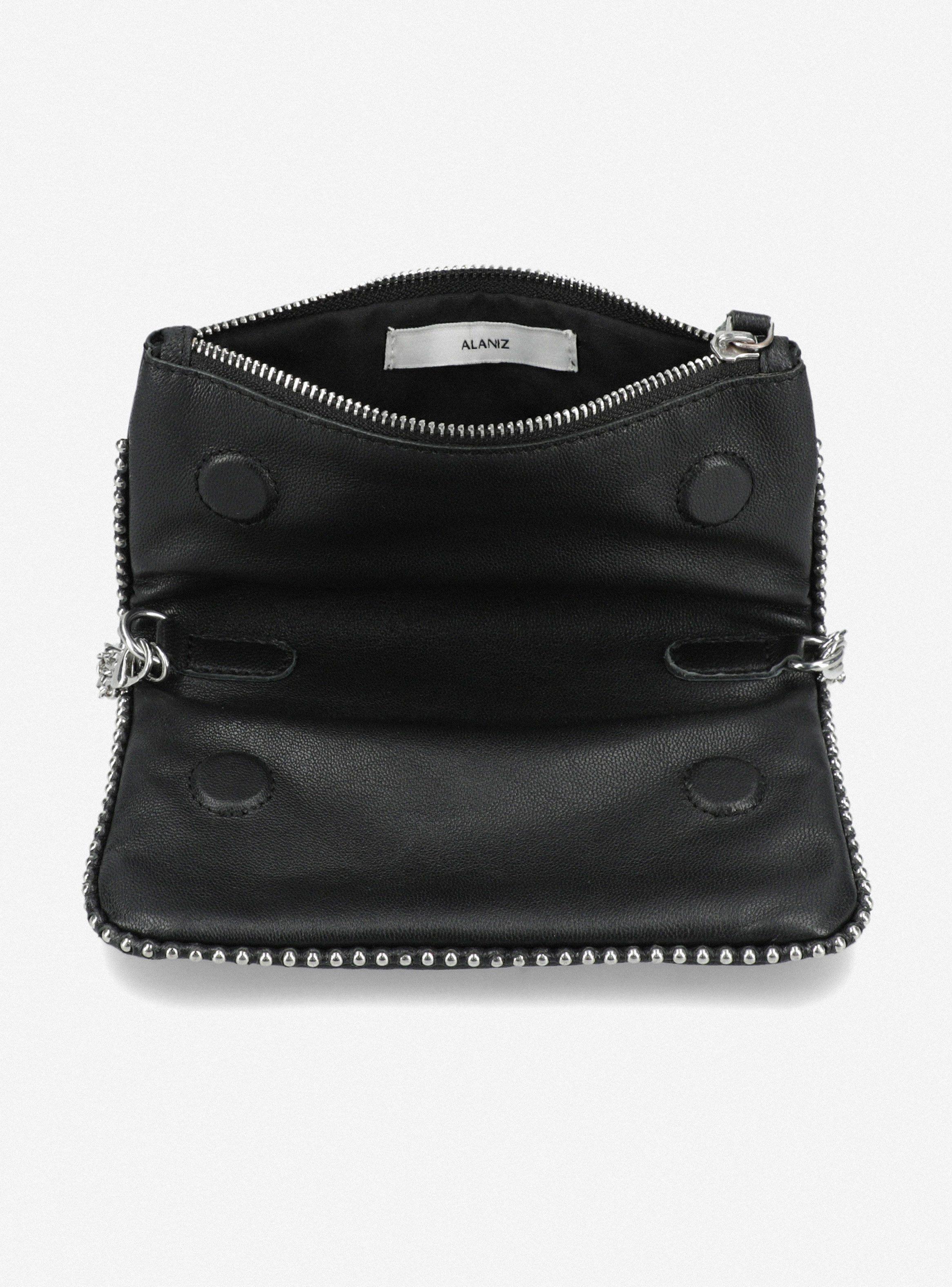 Cartera De Cuero Con Cadena-5