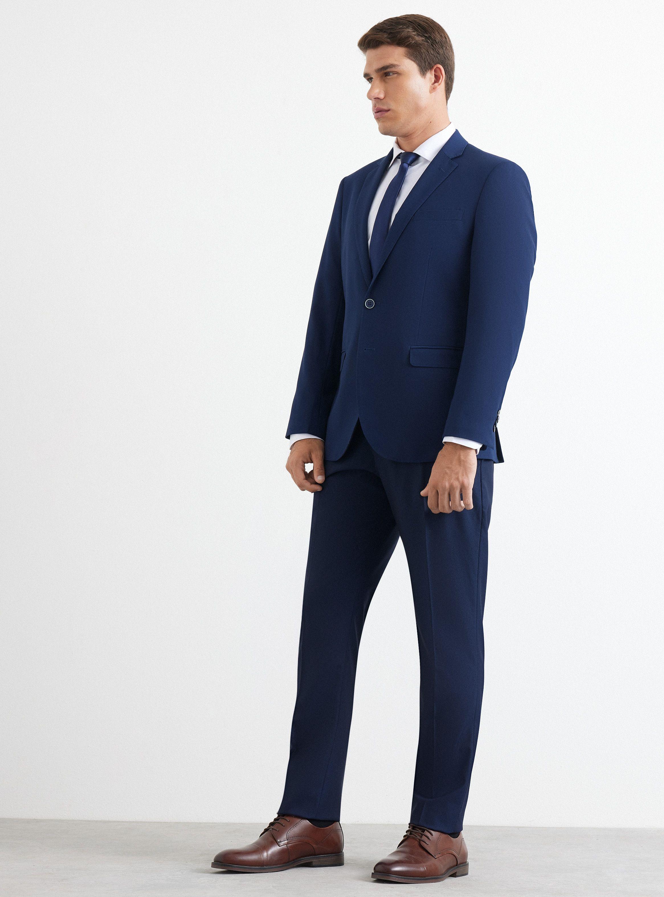 Traje Recto Texturado 2 Slim Fit-4