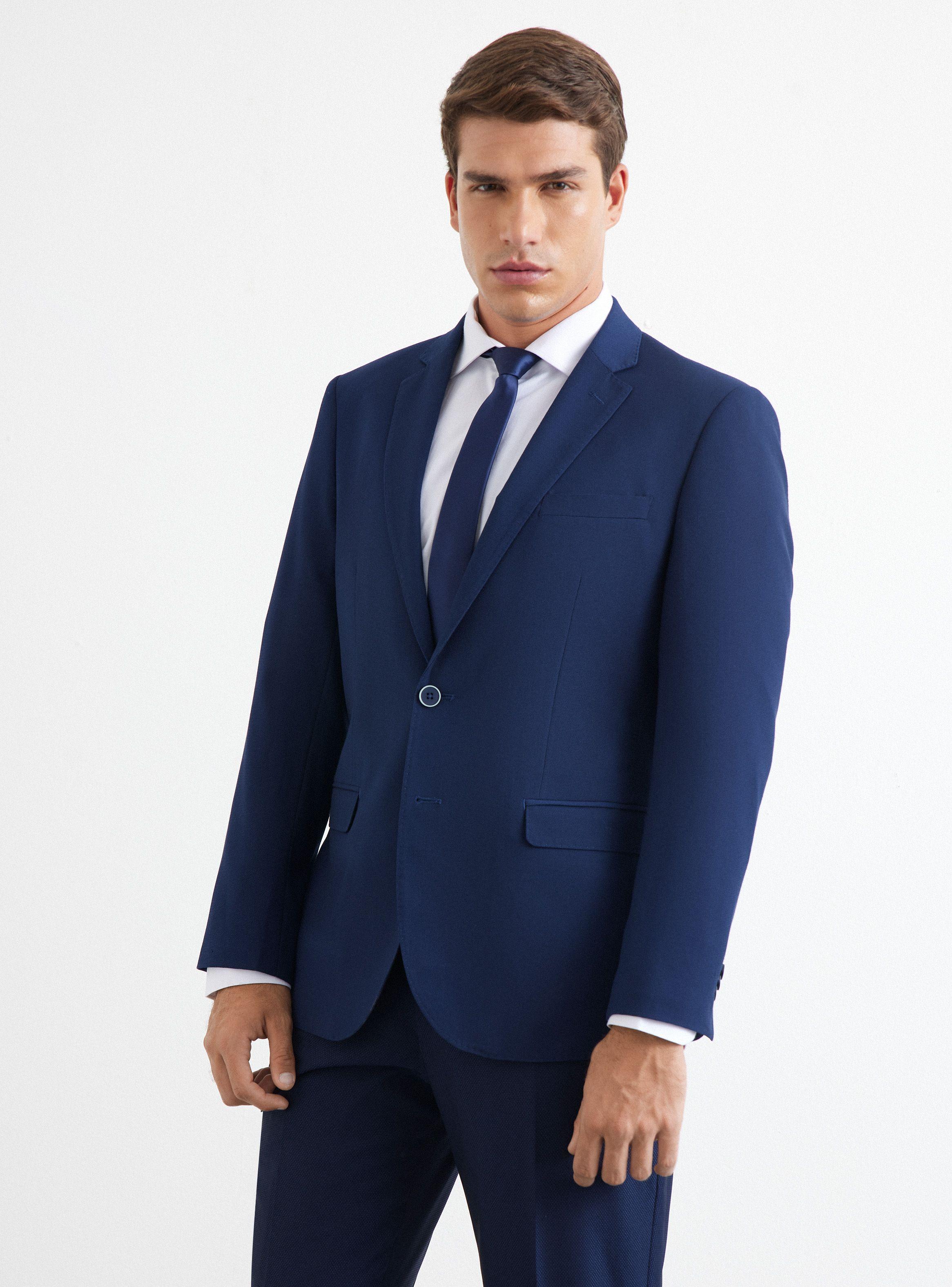 Traje Recto Texturado 2 Slim Fit-0