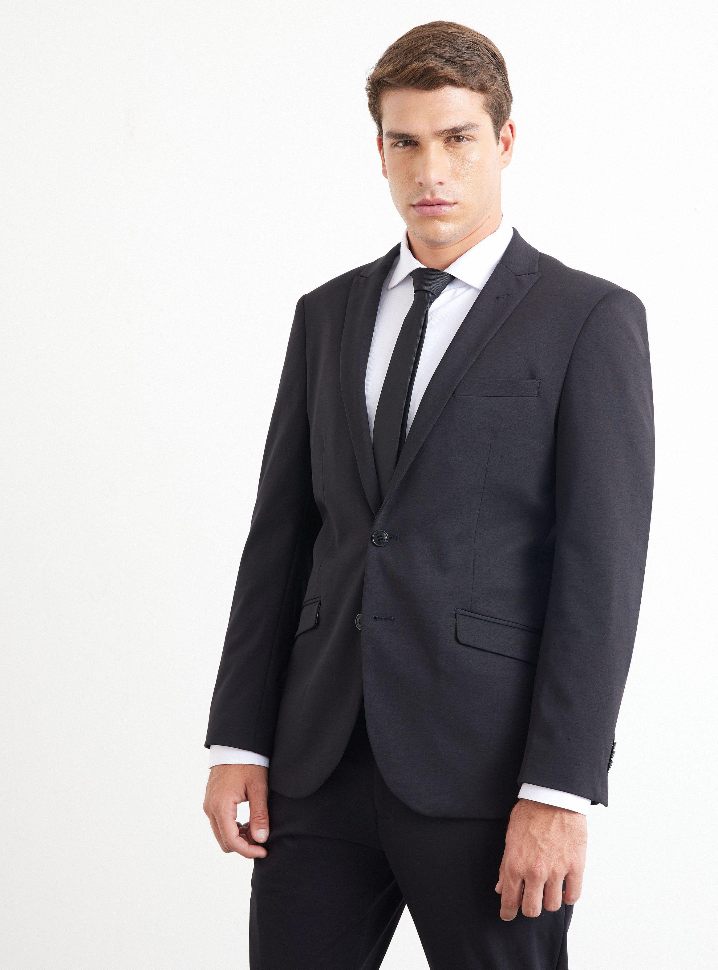 Traje Recto Texturado Slim Fit-0