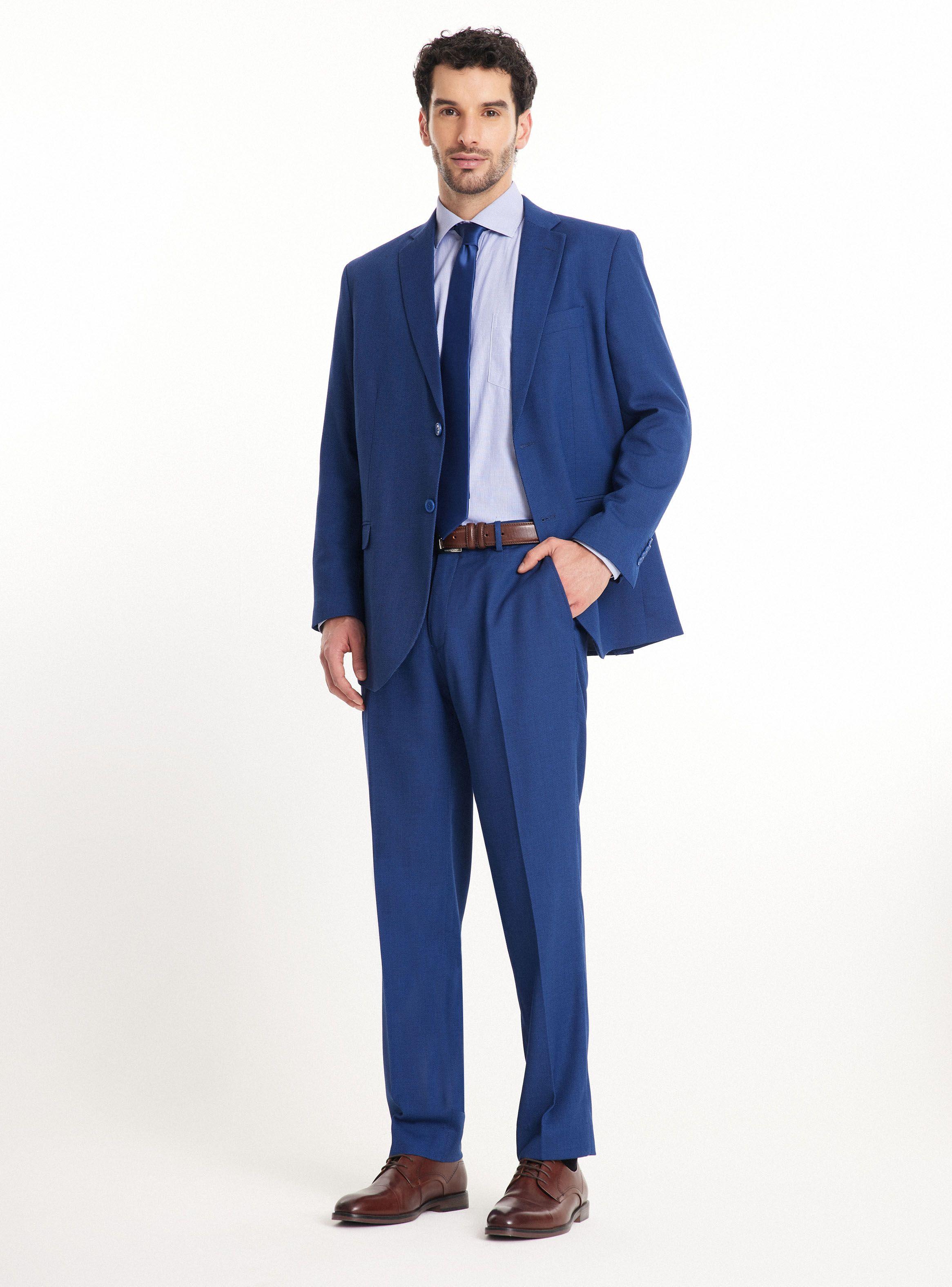 Traje Recto Texturado Regular Fit-4