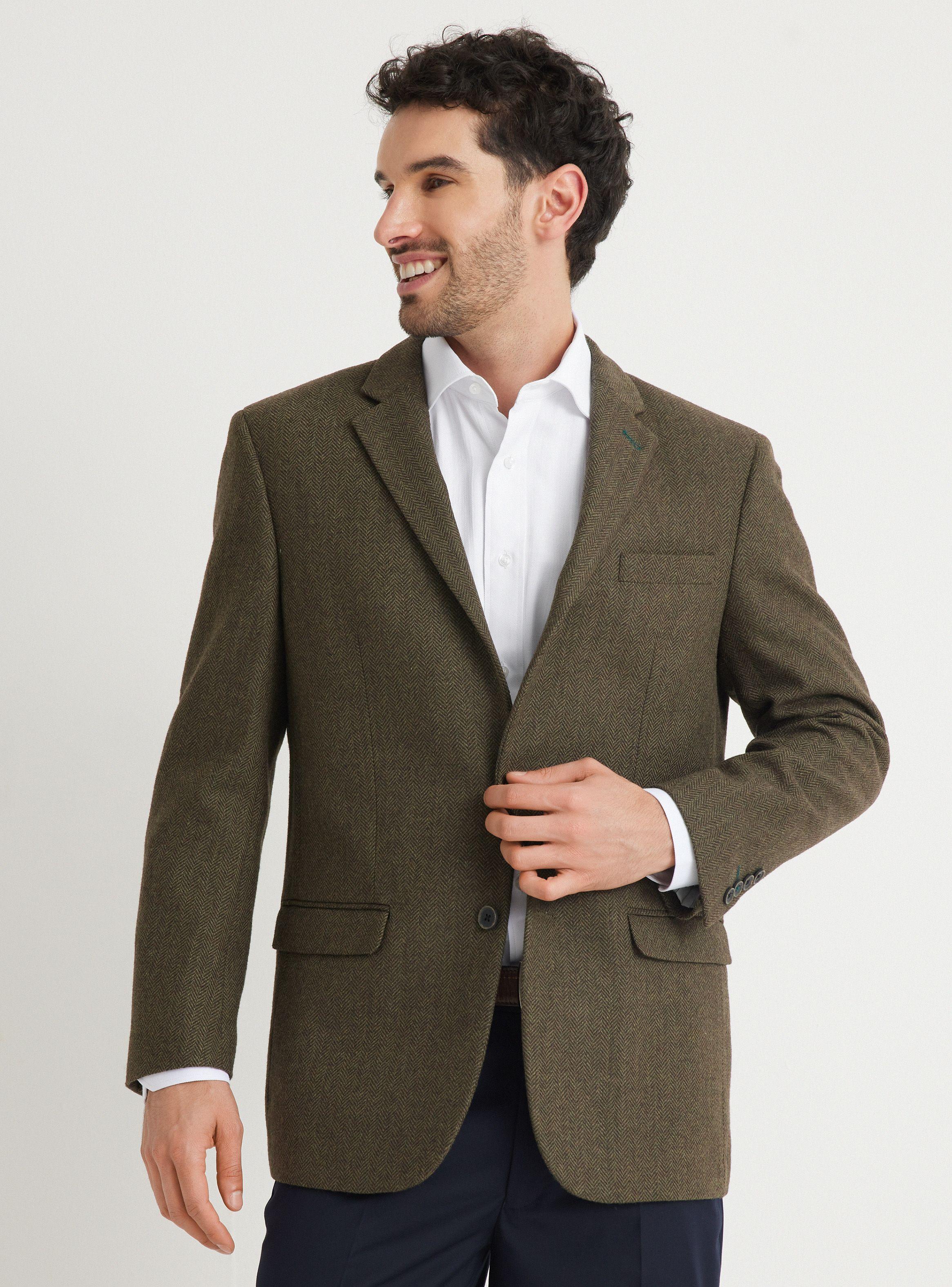 Vestón Recto Tweed Espigado-0