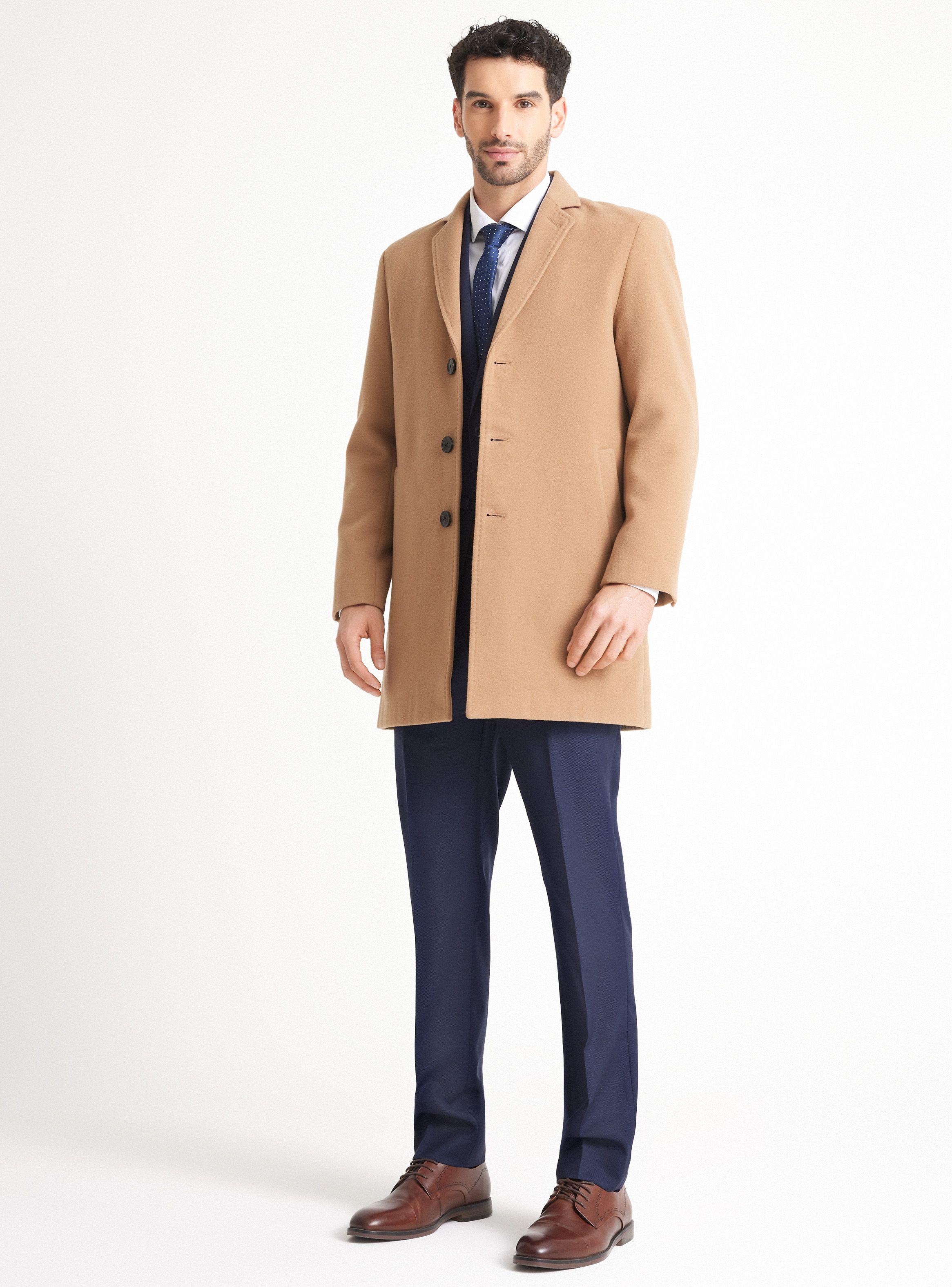 Abrigo Paño Liso Slim Fit-4