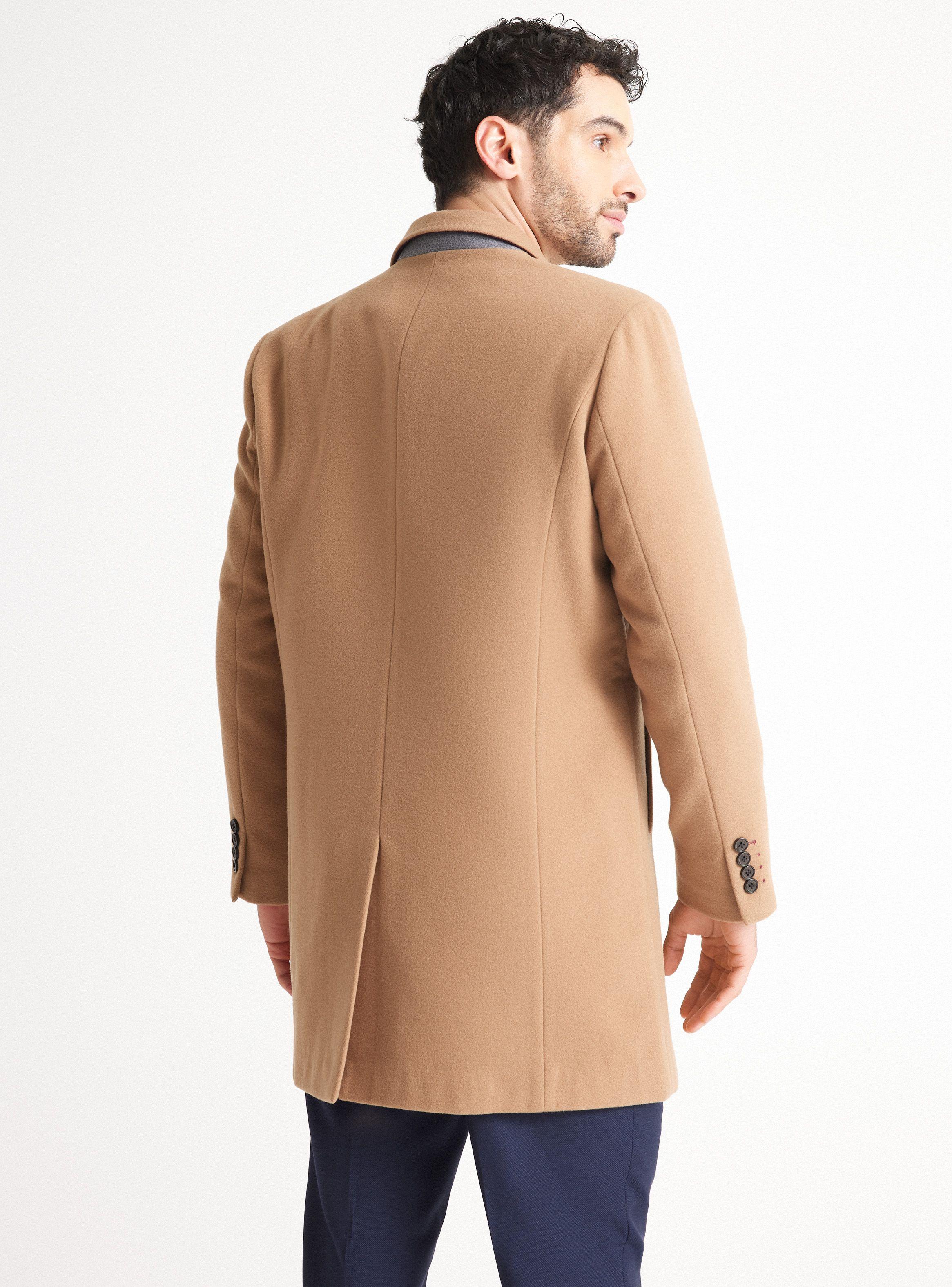 Abrigo Paño Liso Slim Fit-1