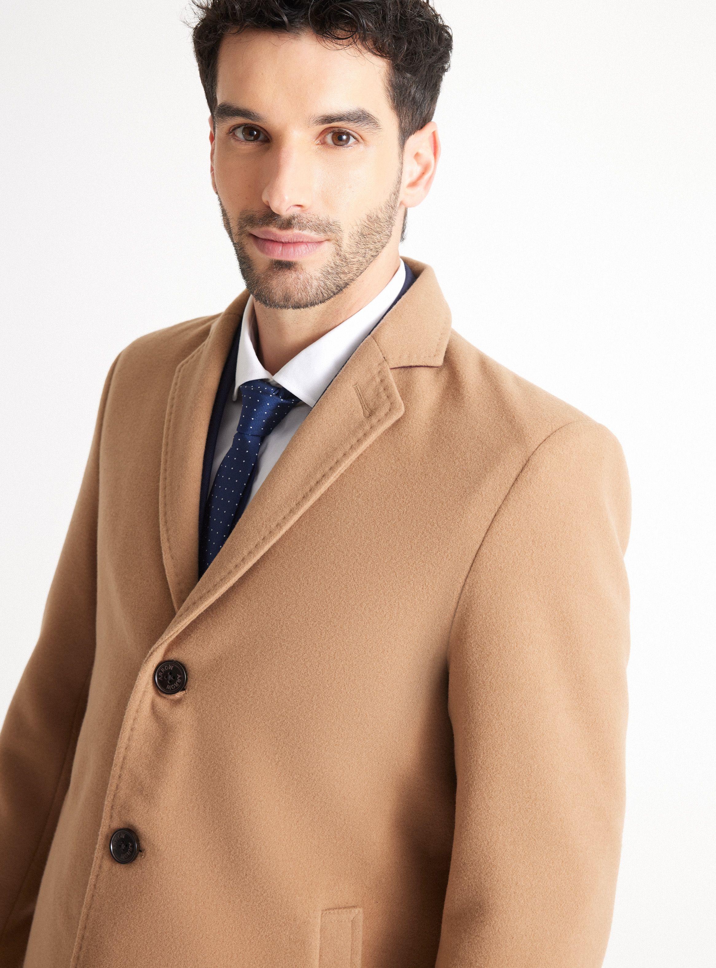 Abrigo Paño Liso Slim Fit-2