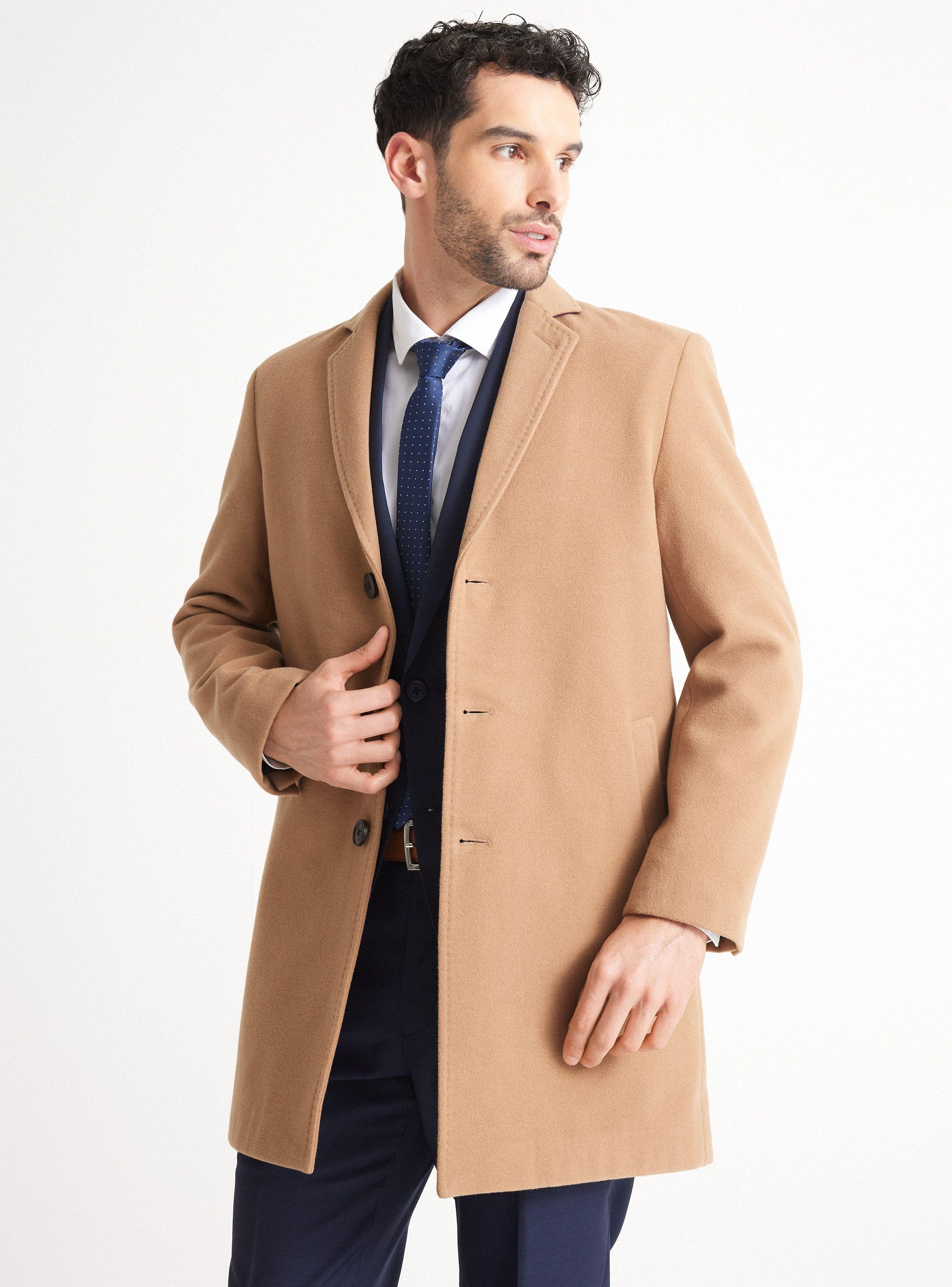 Abrigo Paño Liso Slim Fit-0