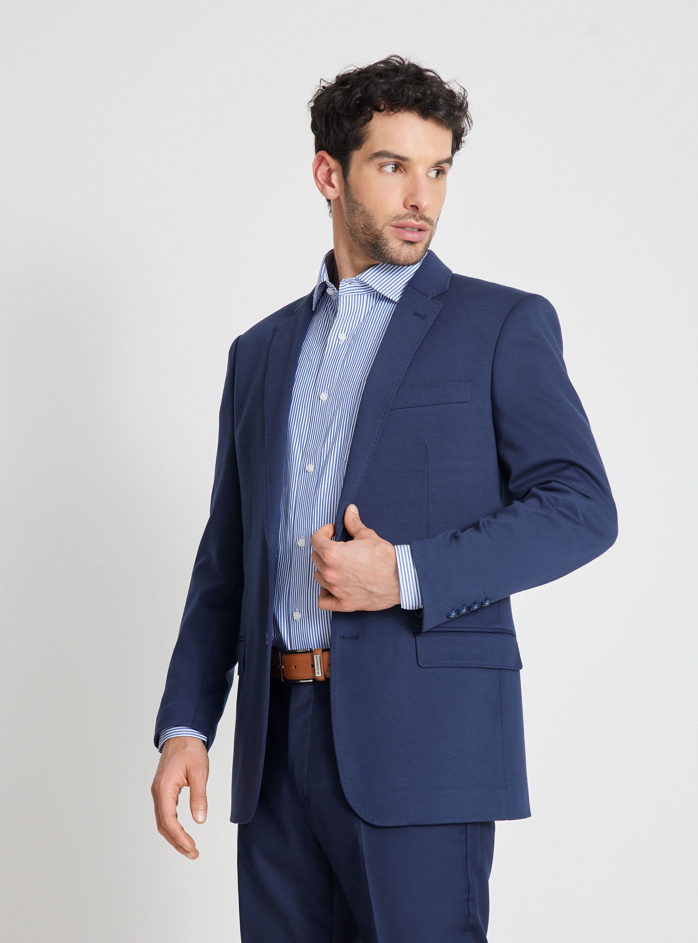 Vestón Recto Knit Regular Fit-0