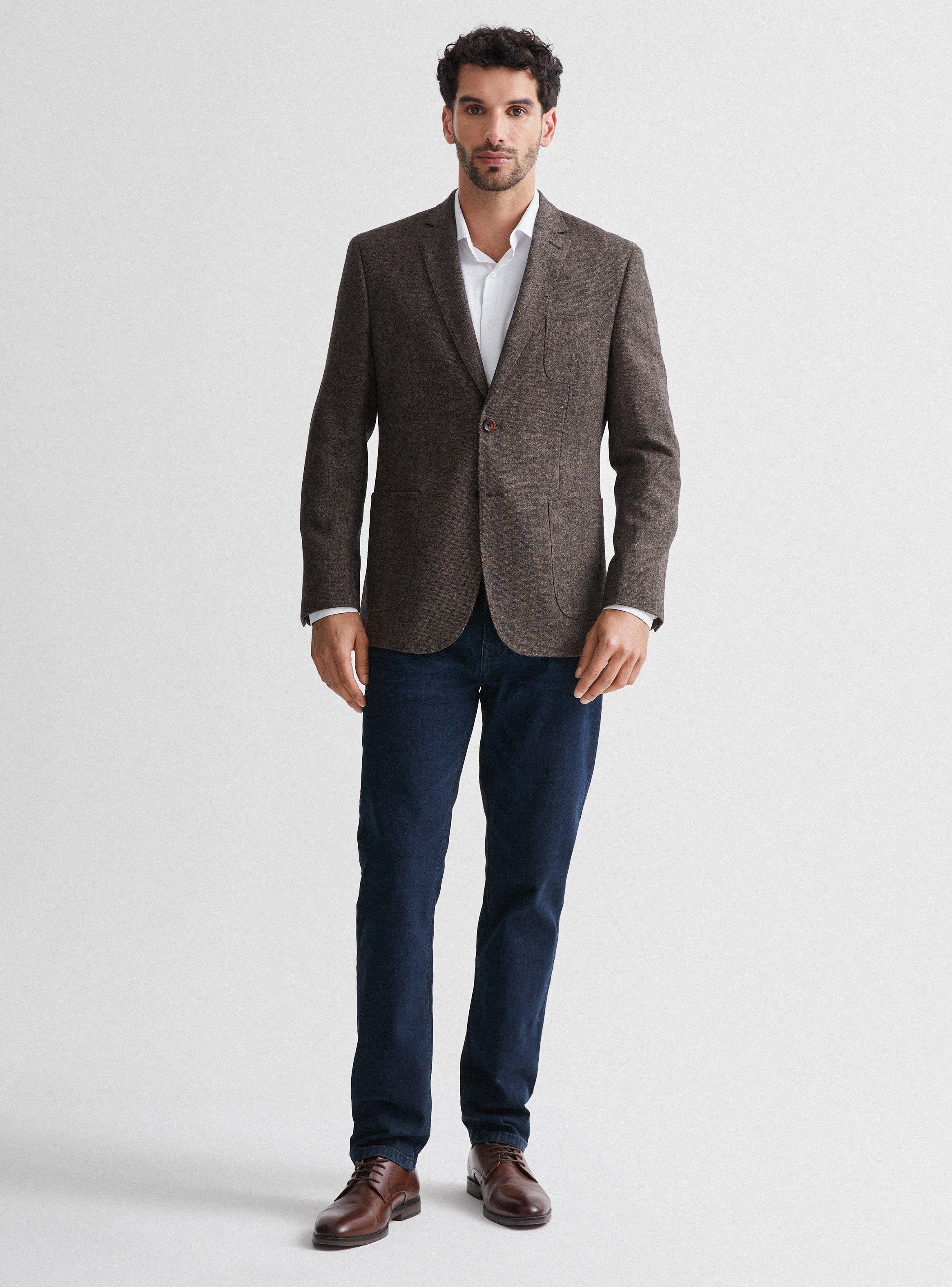 Blazer Recto en Tweed Cardado Codera Cuadrille-4