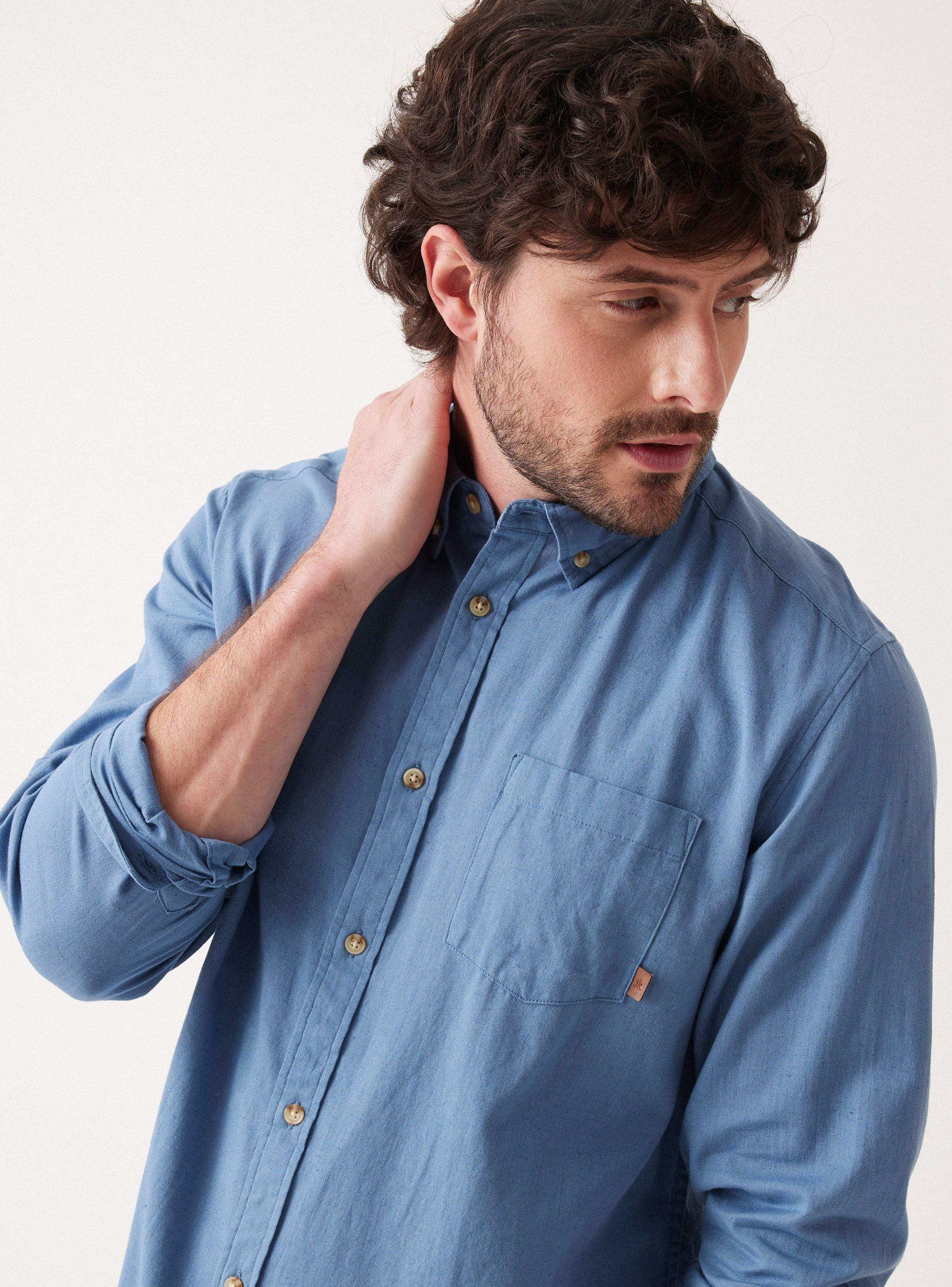 Camisa ML Algodón Lino Regular Fit-2
