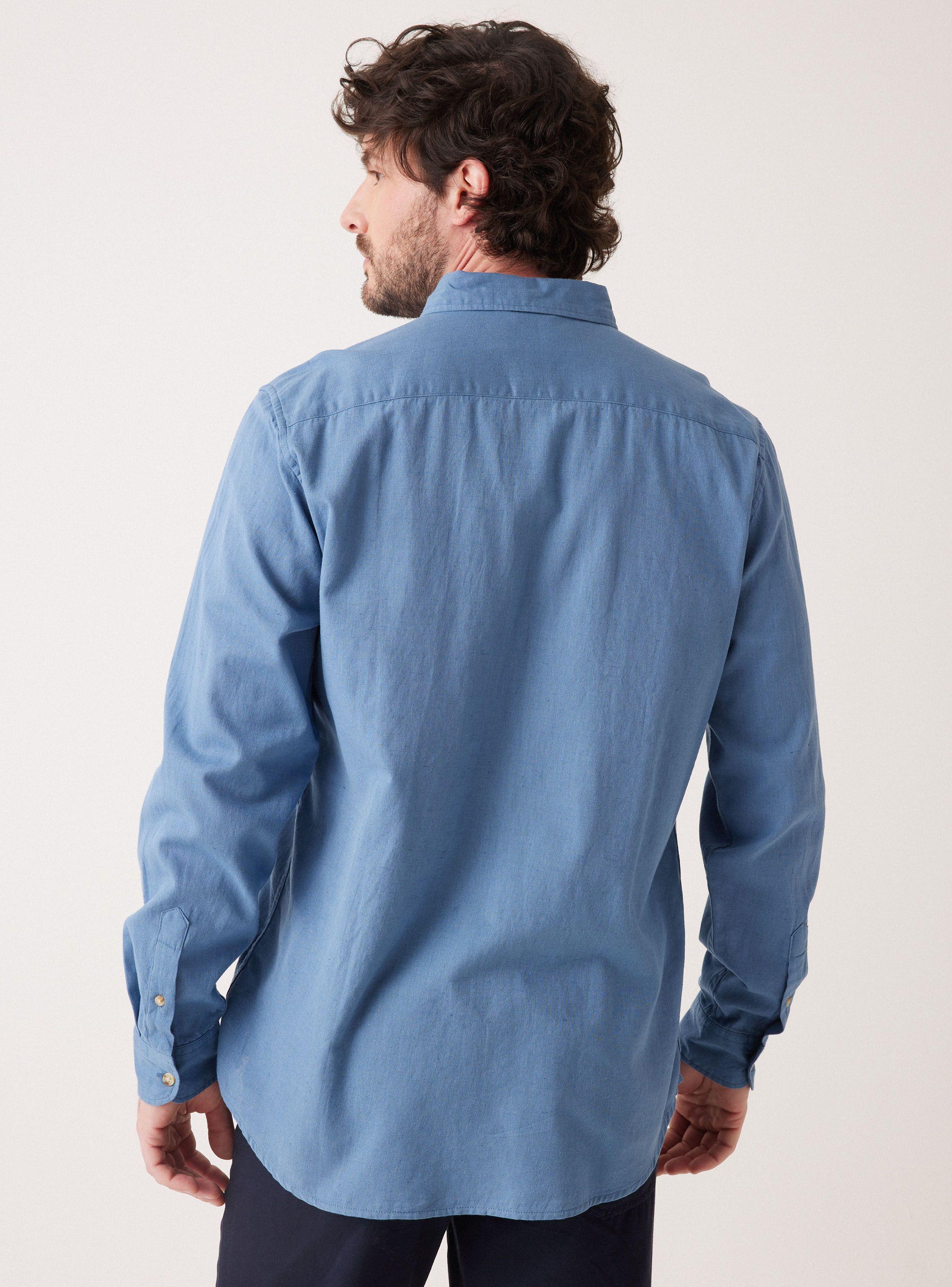 Camisa ML Algodón Lino Regular Fit-1