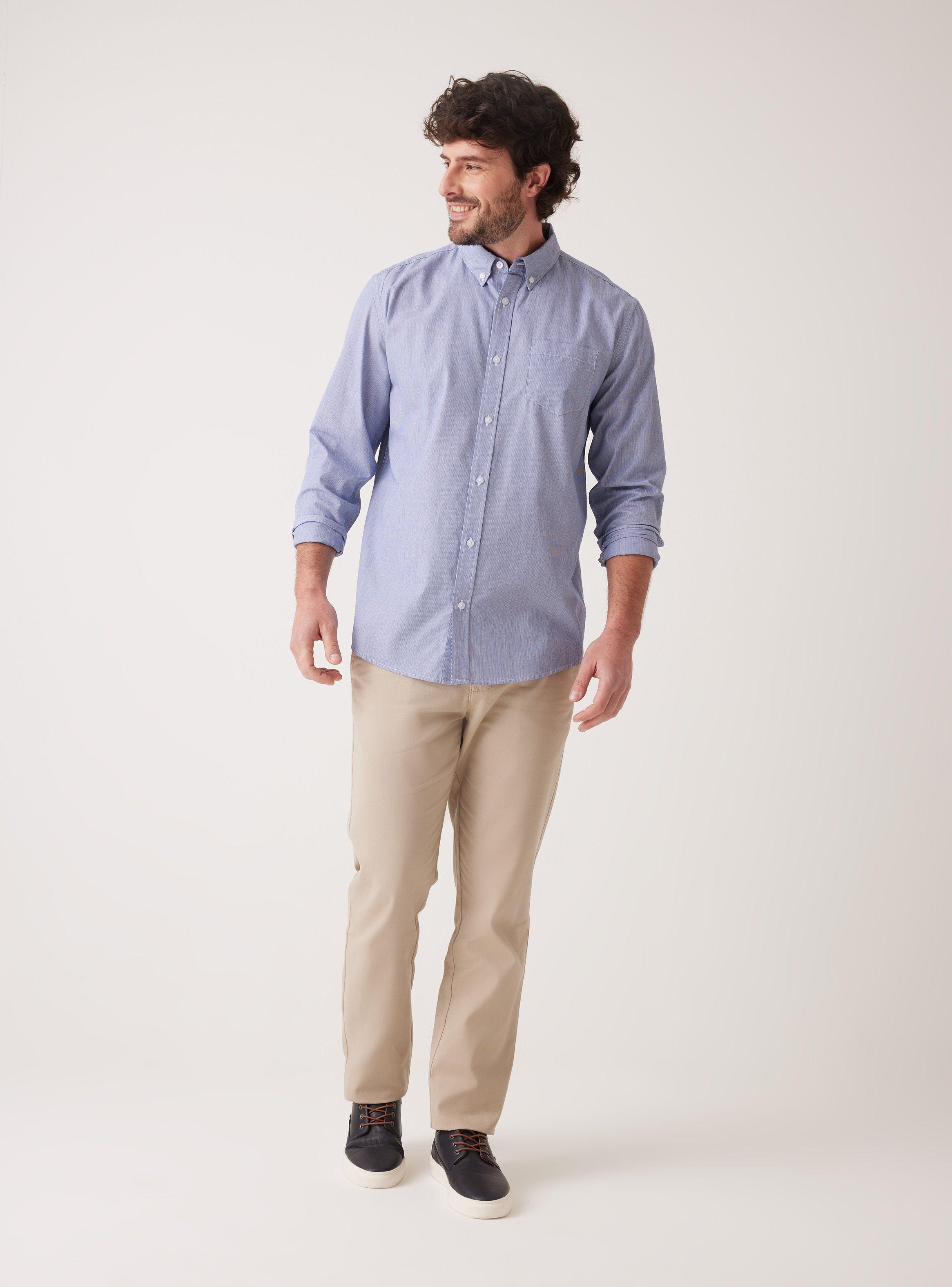 Camisa ML Líneas Regular Fit-4