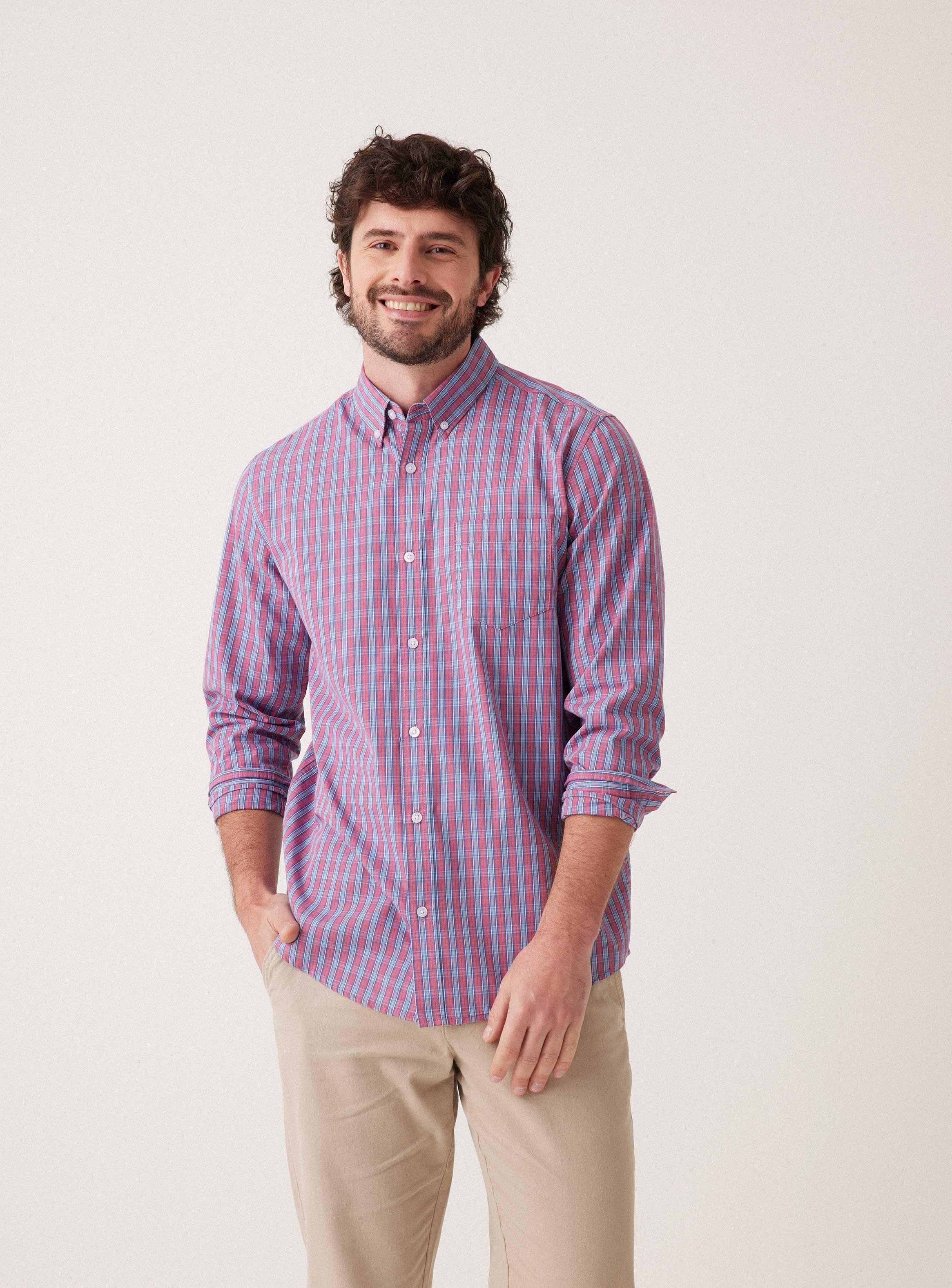 Camisa ML Cuadros Regular Fit-0