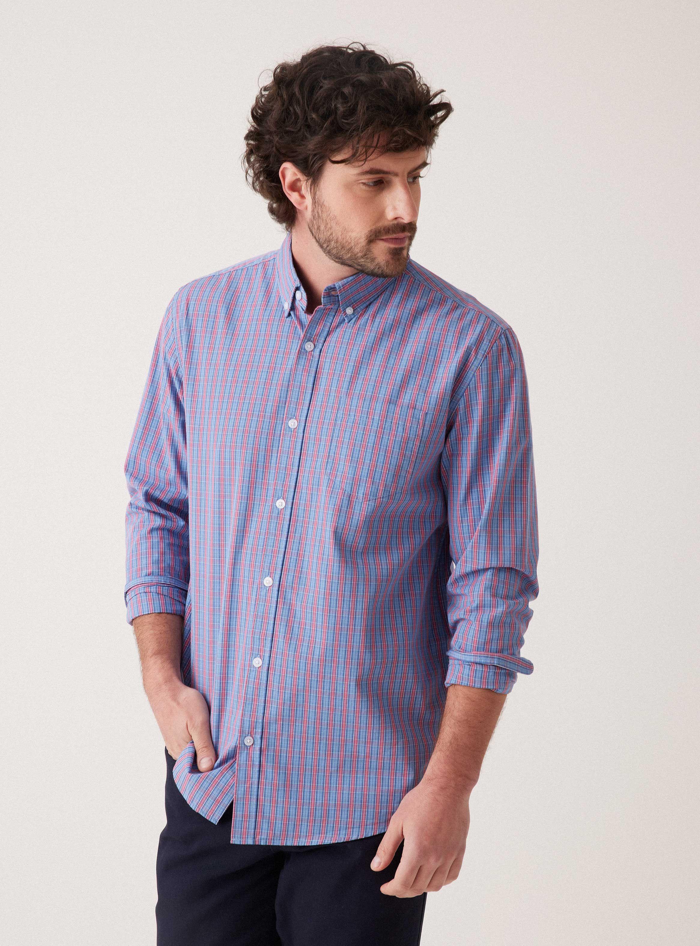 Camisa ML Cuadros Regular Fit-0