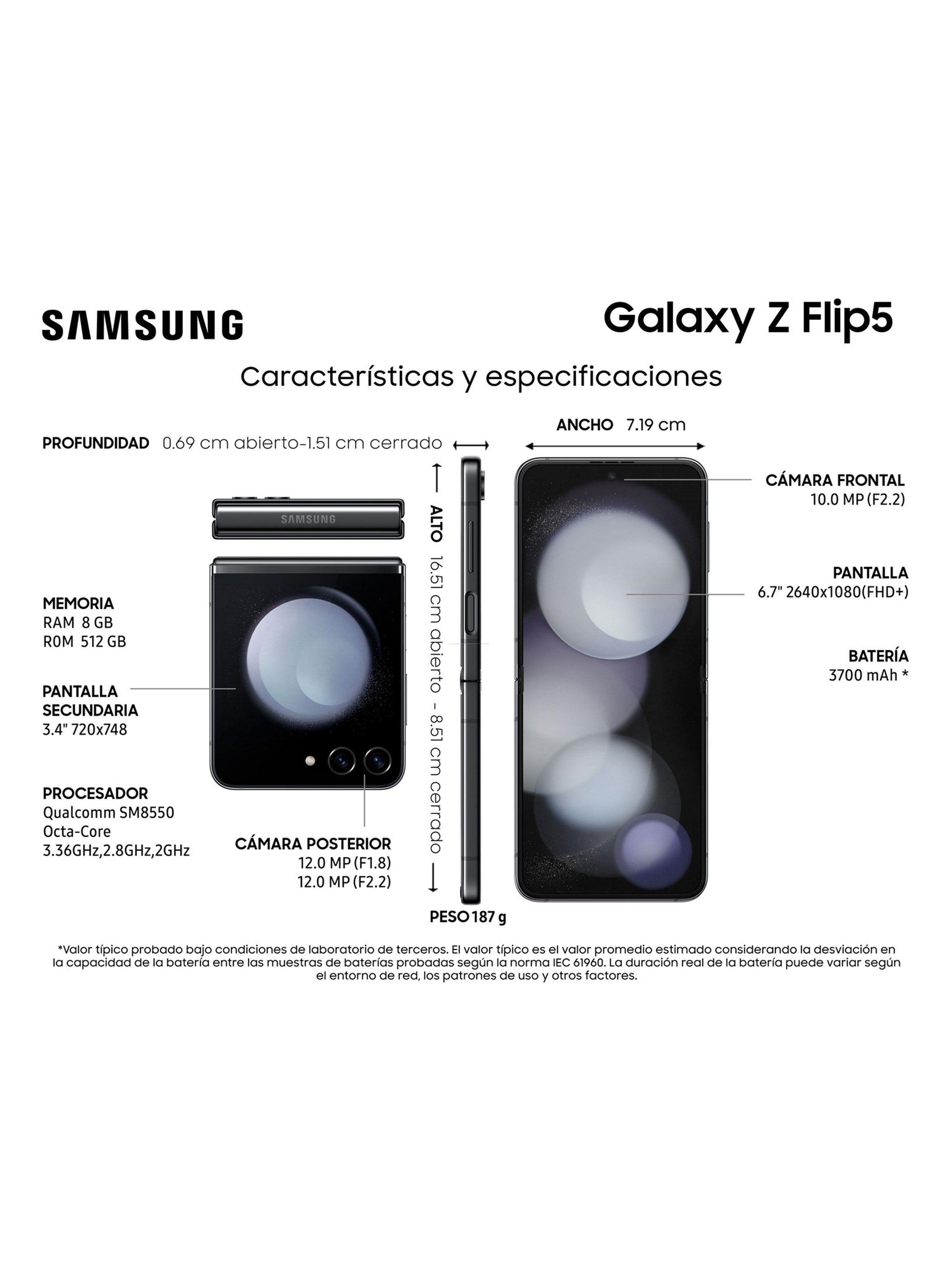 Smartphone Galaxy Z Flip5 512GB 6.7" Graphite Liberado-4