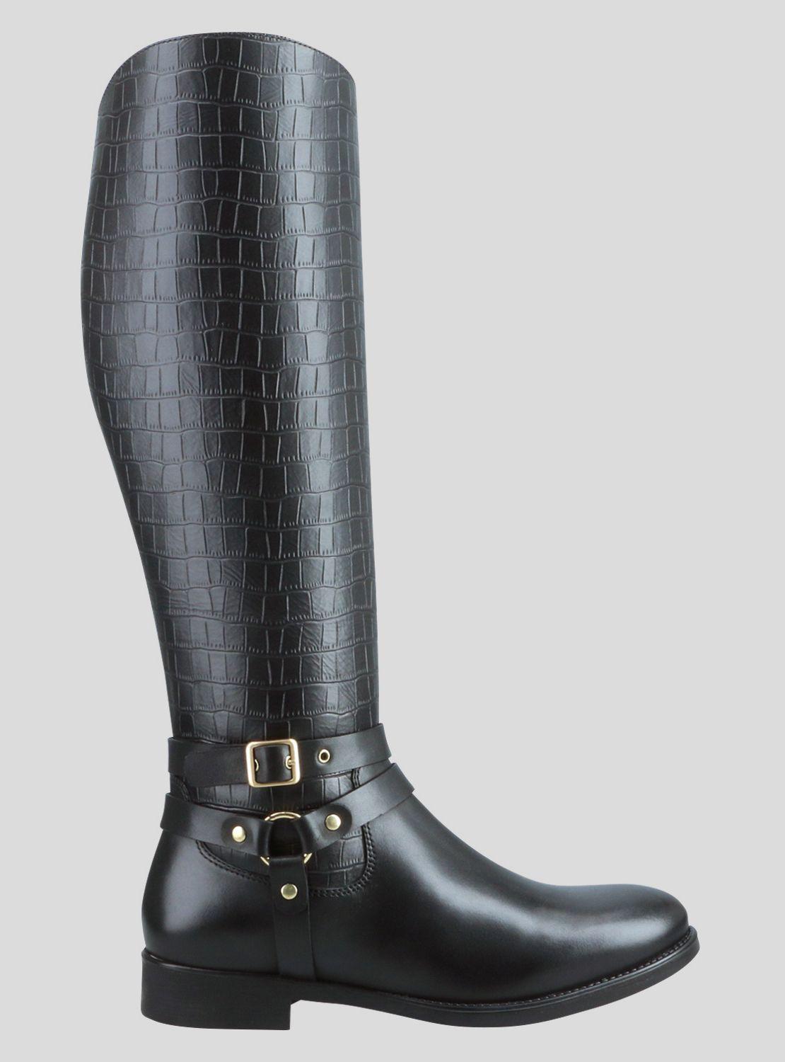 Bota Gacel Hebilla Capellada Textura Mujer-0