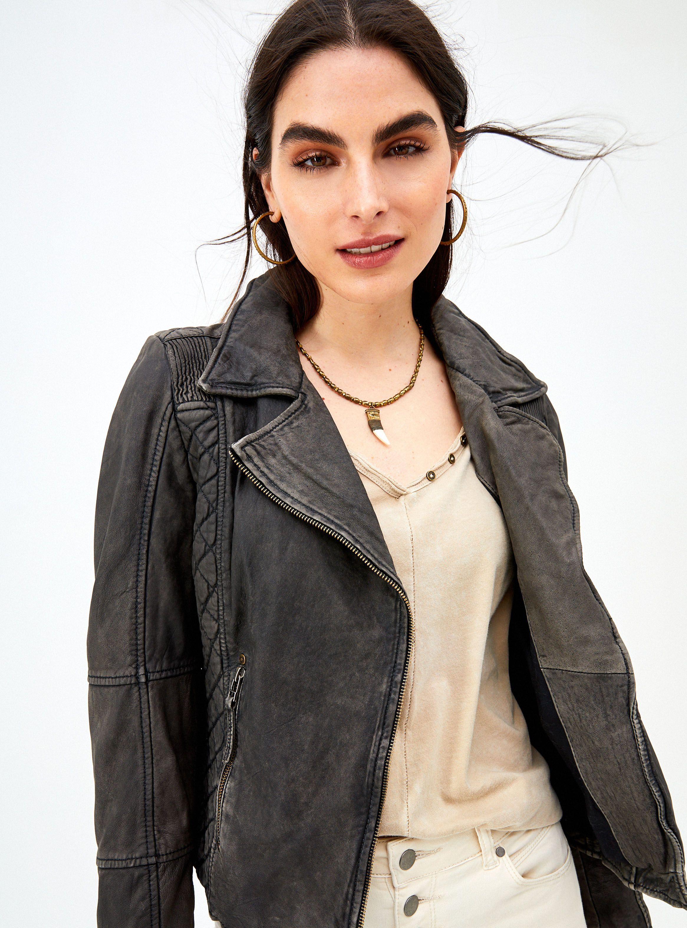 Chaqueta Cuero y Cierre Umbrale Be-2