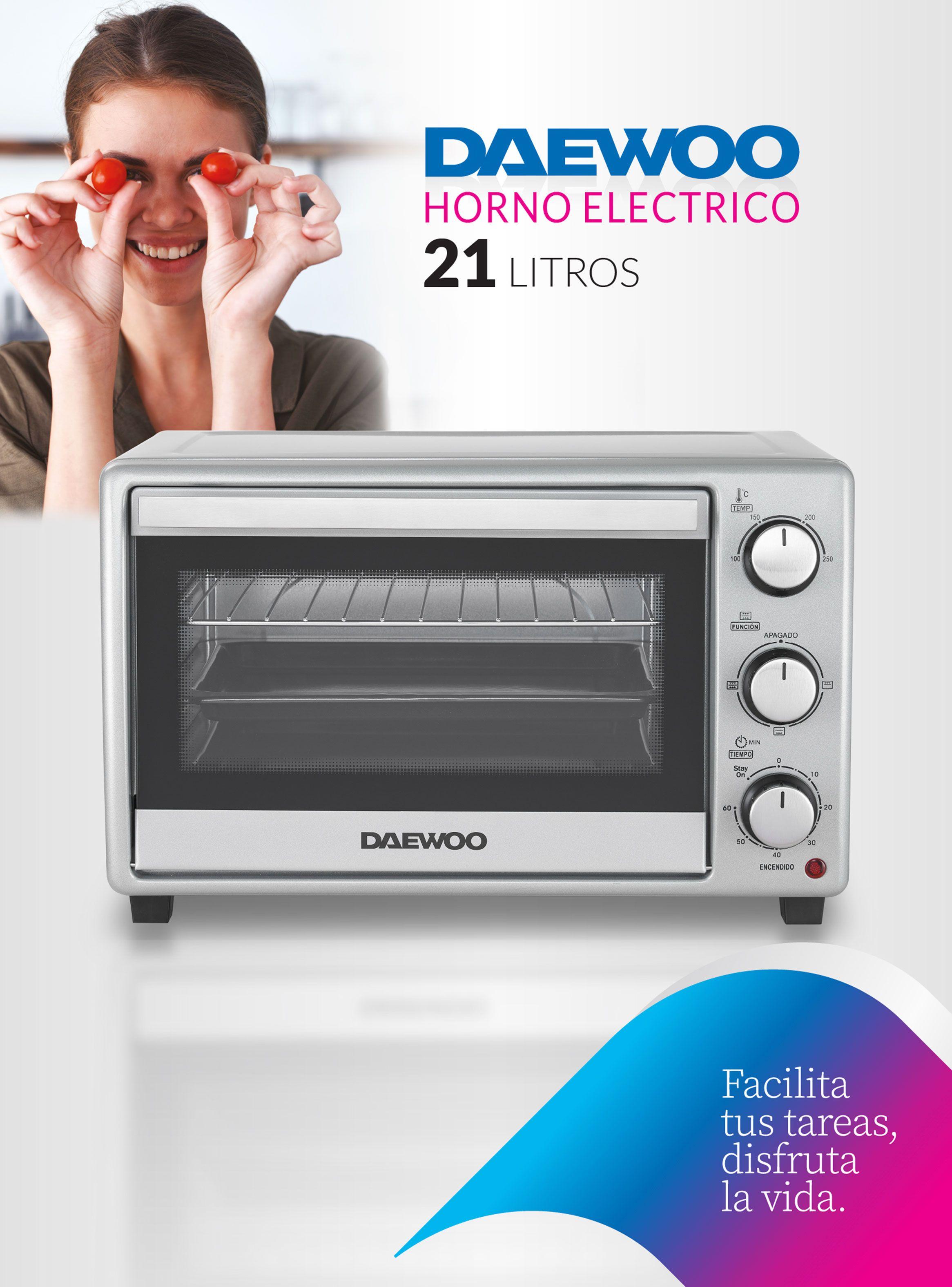 Horno Eléctrico 1380W 21 Litros DHE21MS23CL Silver-6
