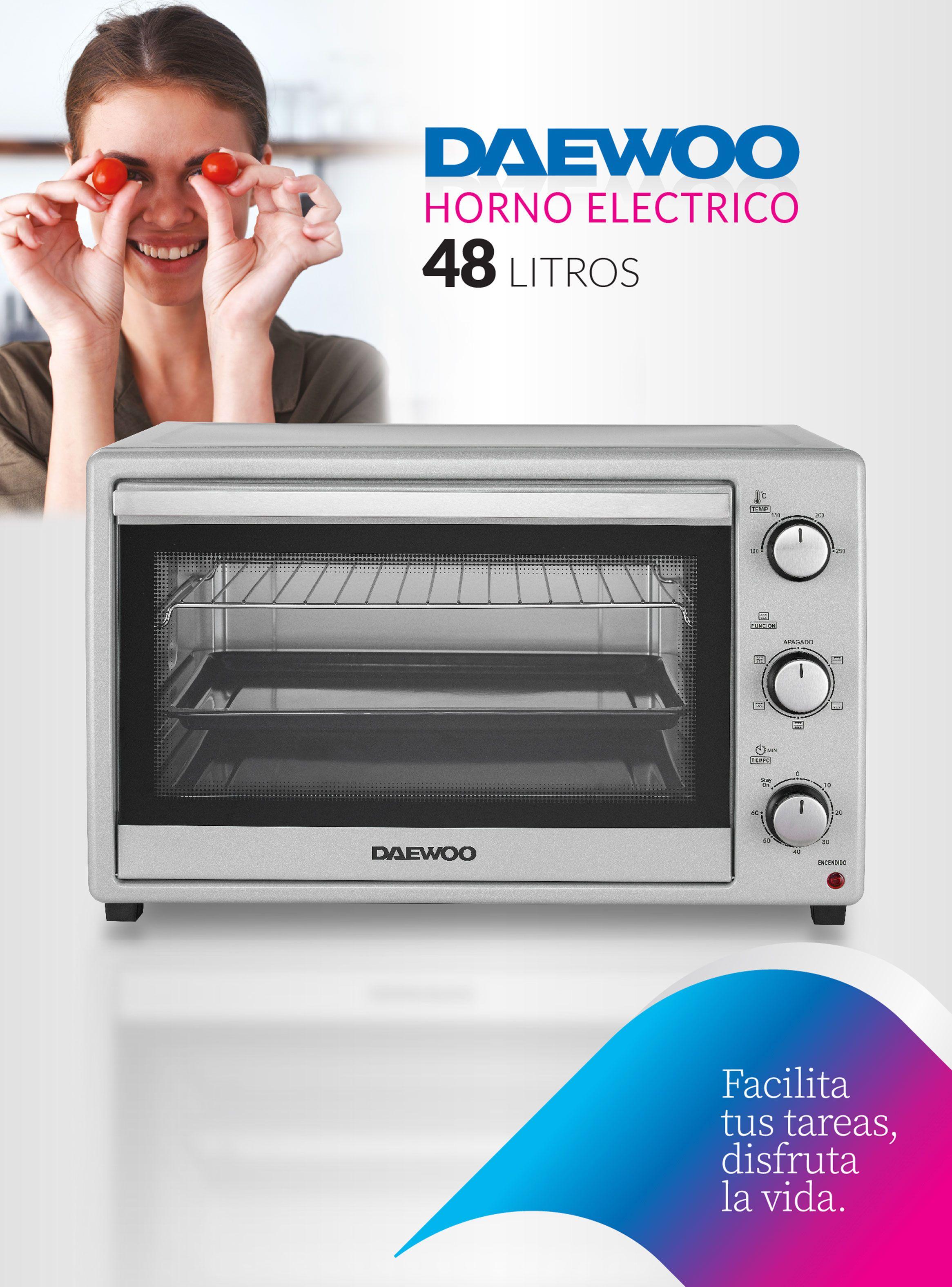 Horno Eléctrico Silver 48 Litros 2000W DHE48MS23CL-6