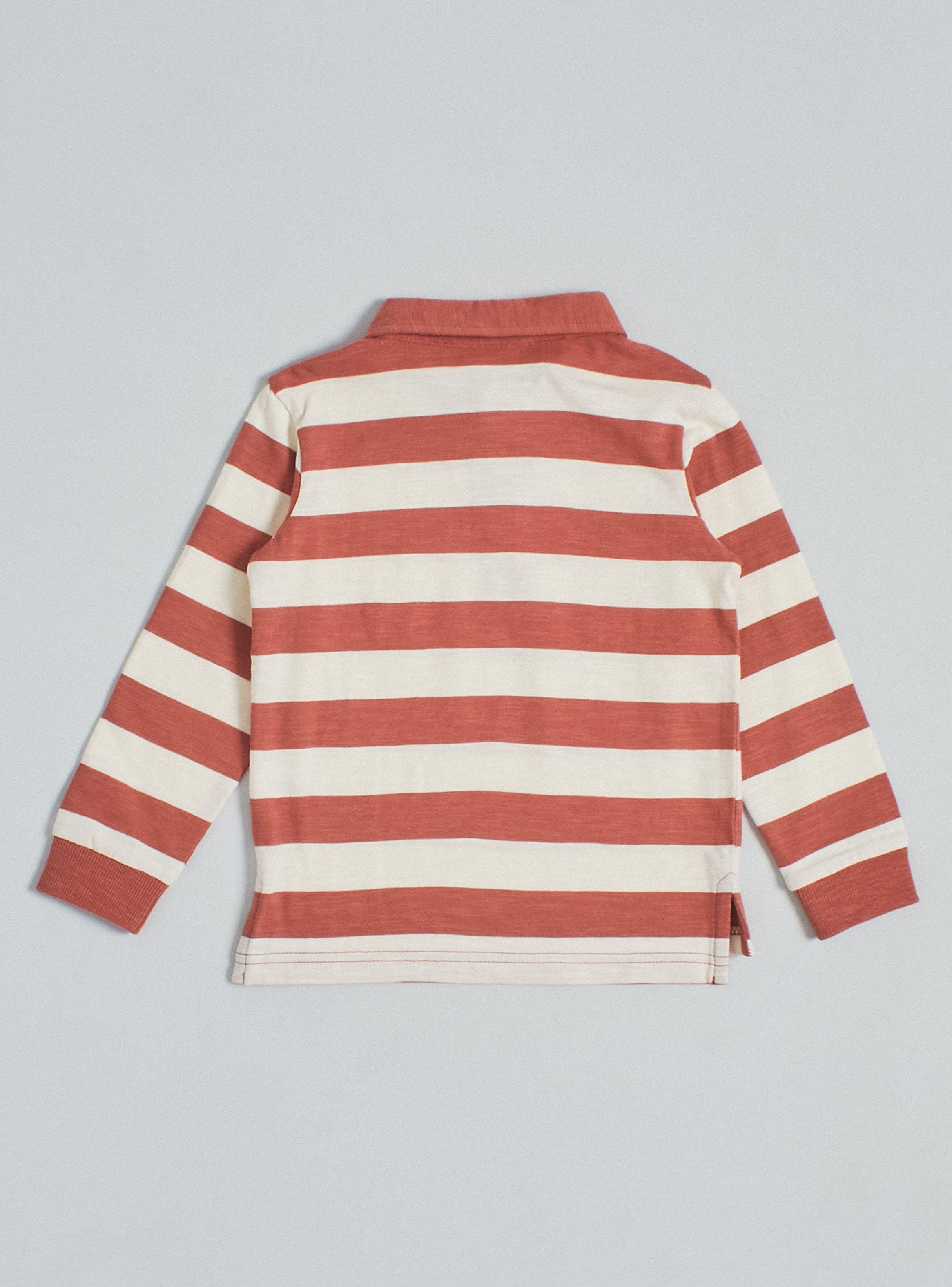 Polera Con Cuello, Rayas y Bolsillo-1