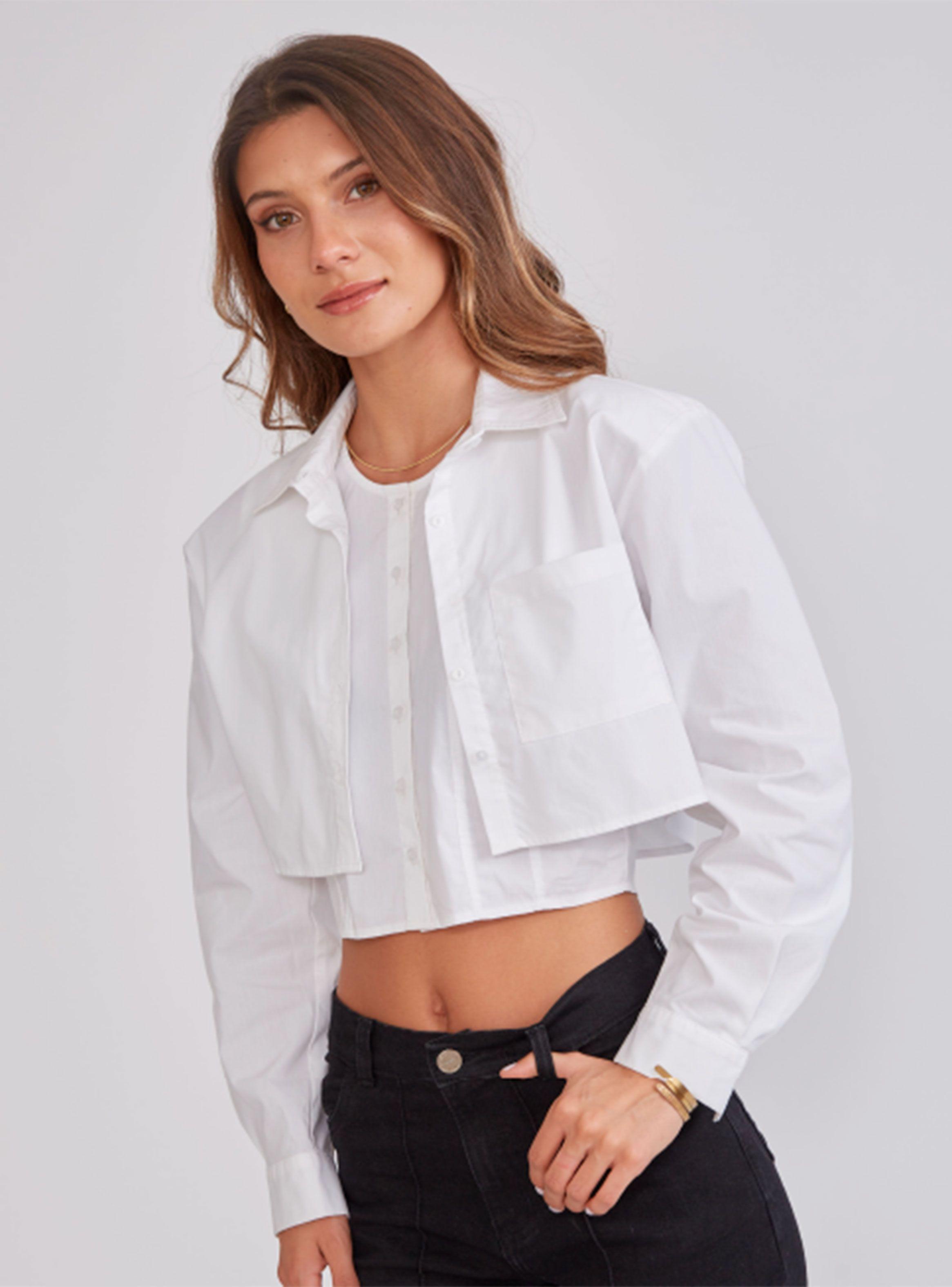Camisa Crop Doble-2