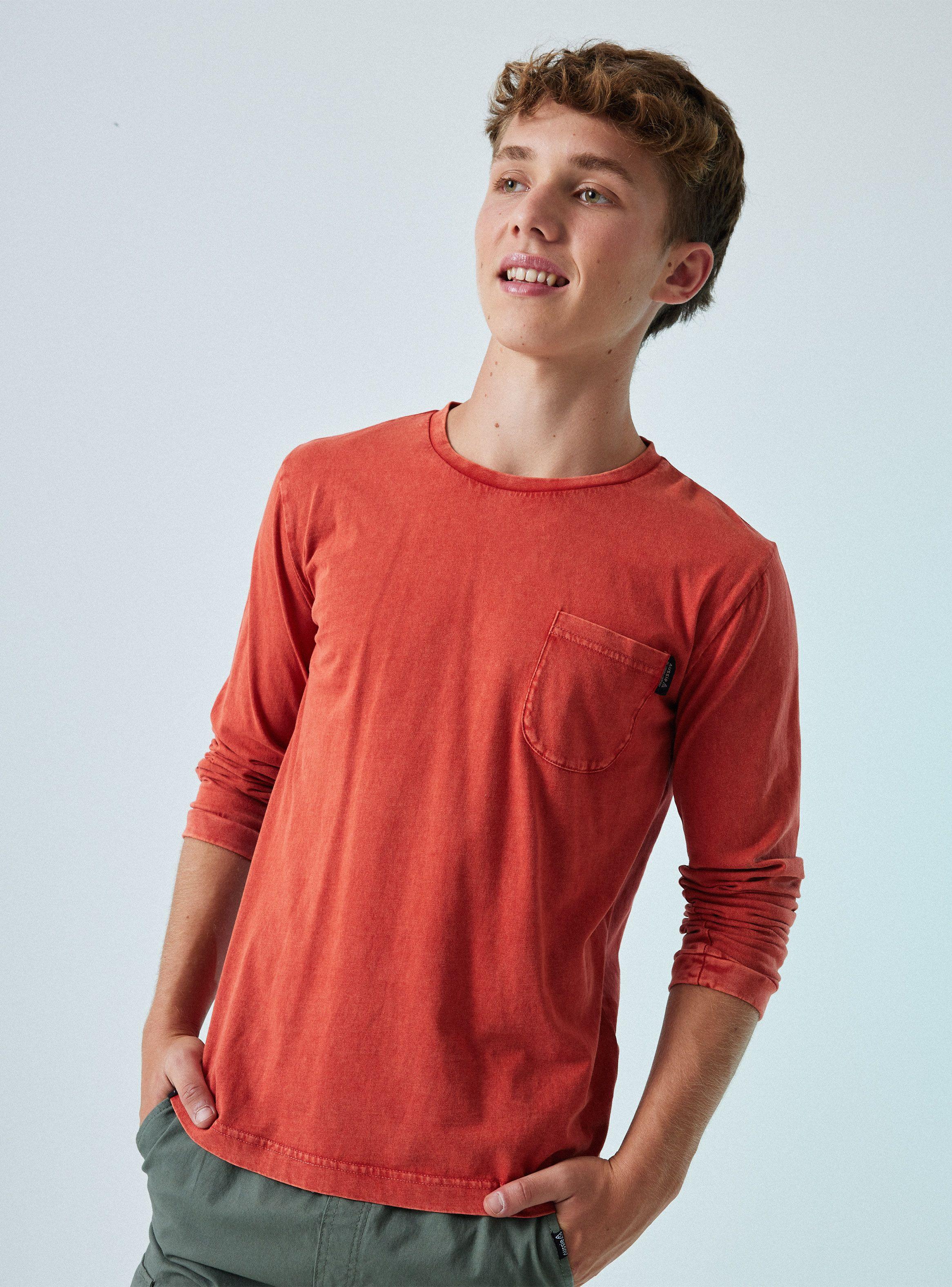 Polera Acid Wash Con Bolsillo-0