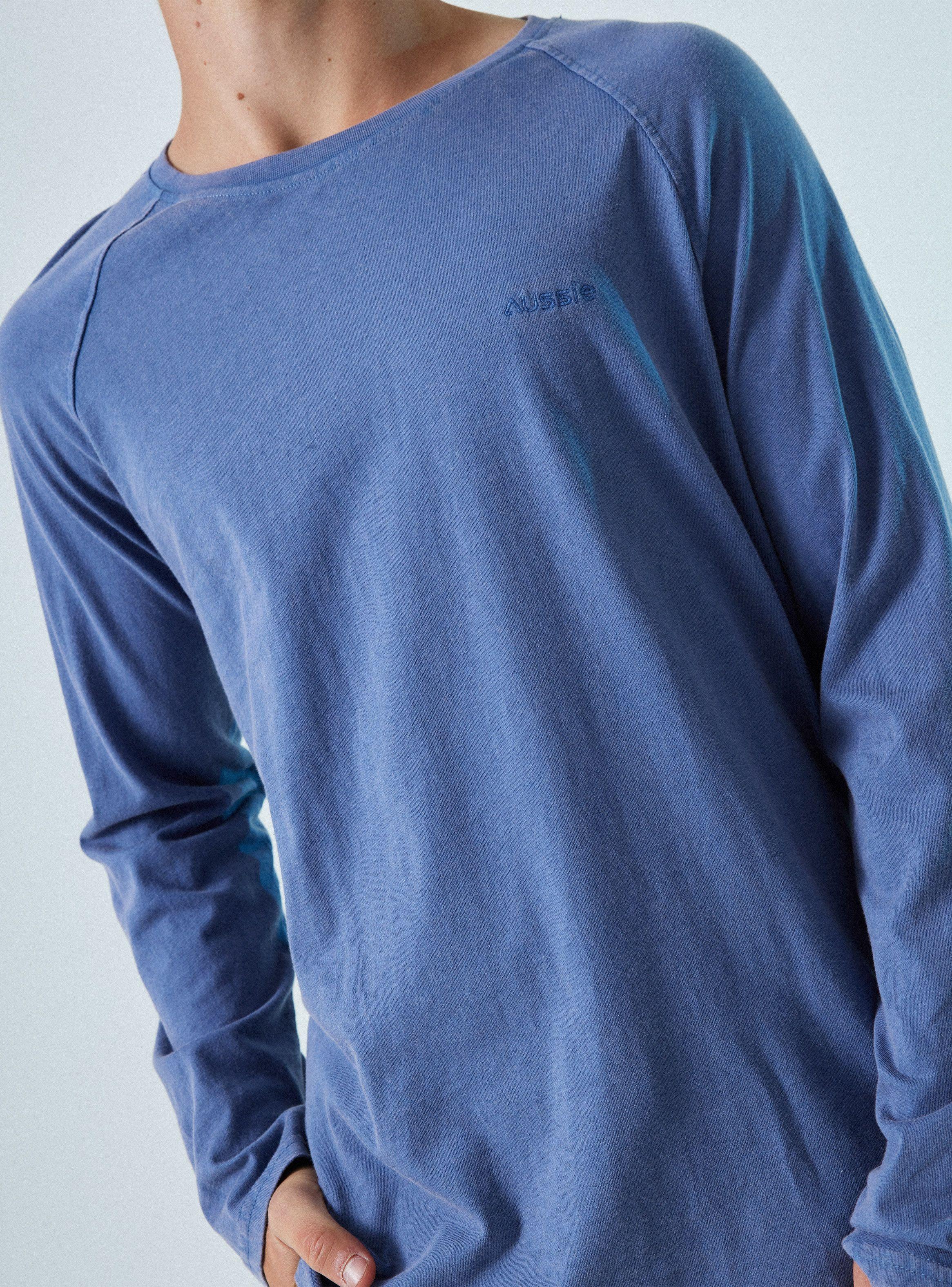 Polera Manga Raglan Con Acid Wash-1