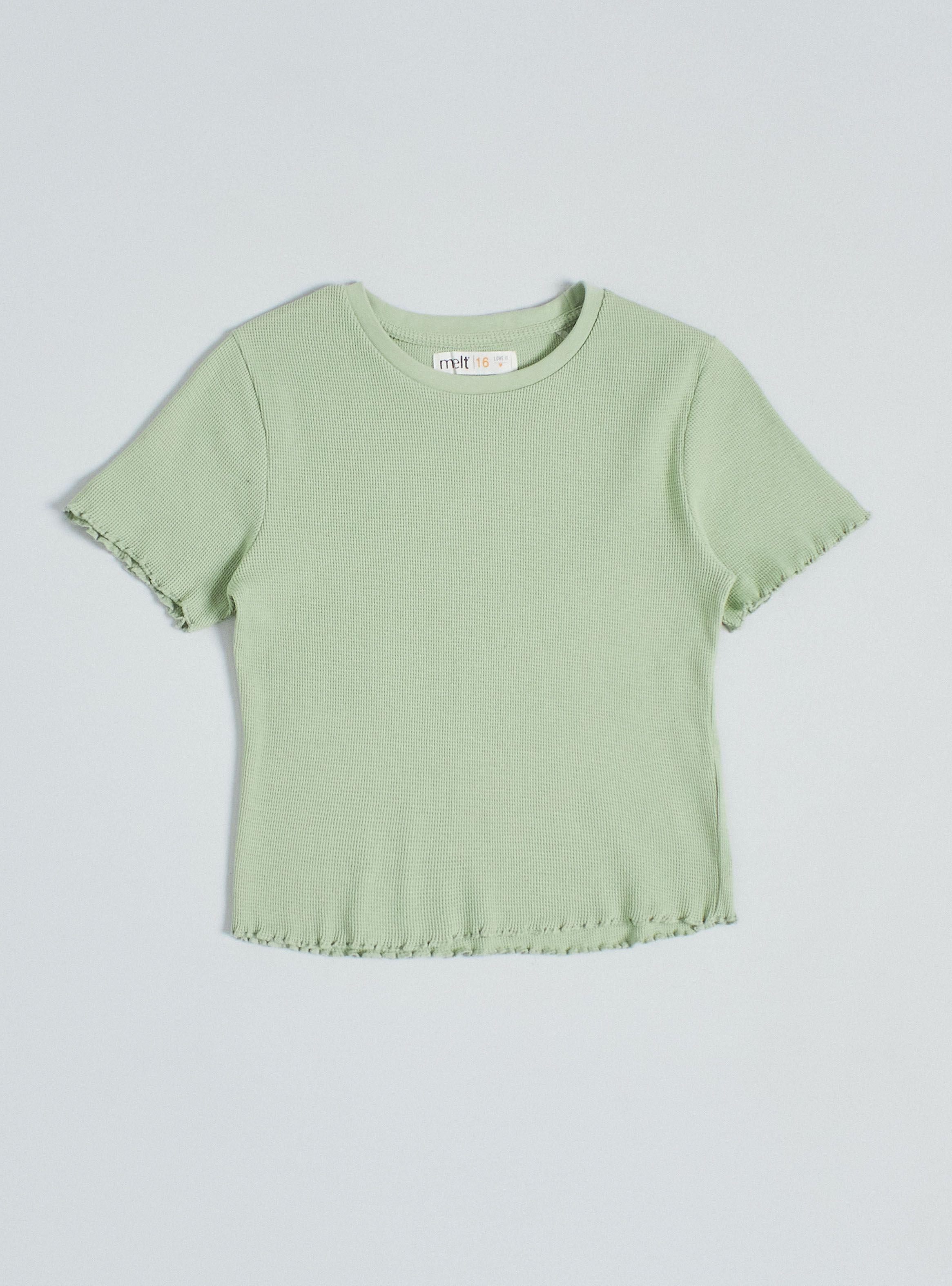 Polera Tela Texturizada con Terminación Roulé-2