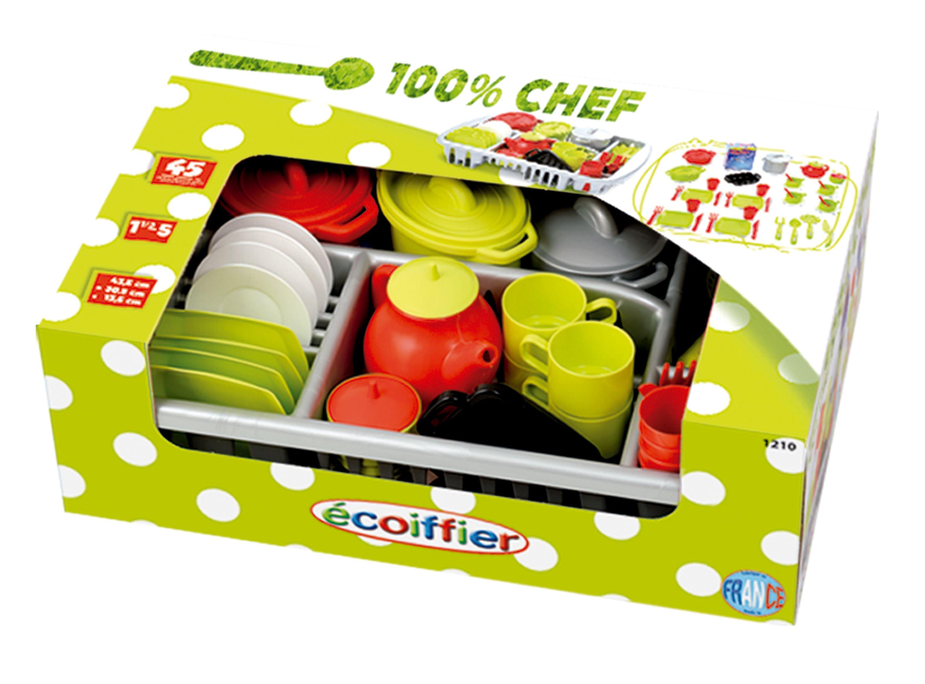 Juguete Mini Hogar Set Vajilla y Secador Ecoiffier-0