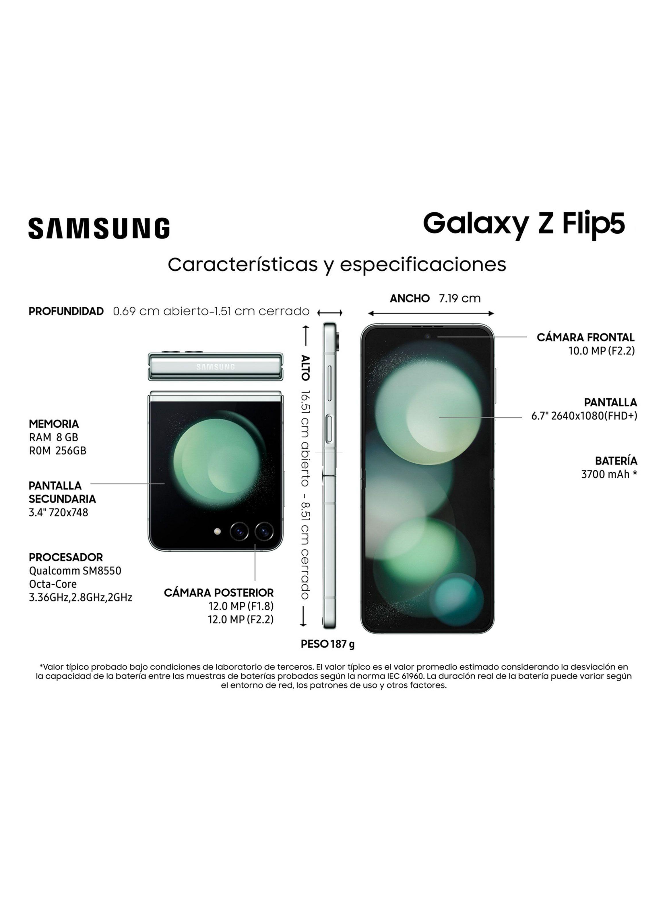 Smartphone Galaxy Z Flip5 512GB 6.7" Mint Liberado-4