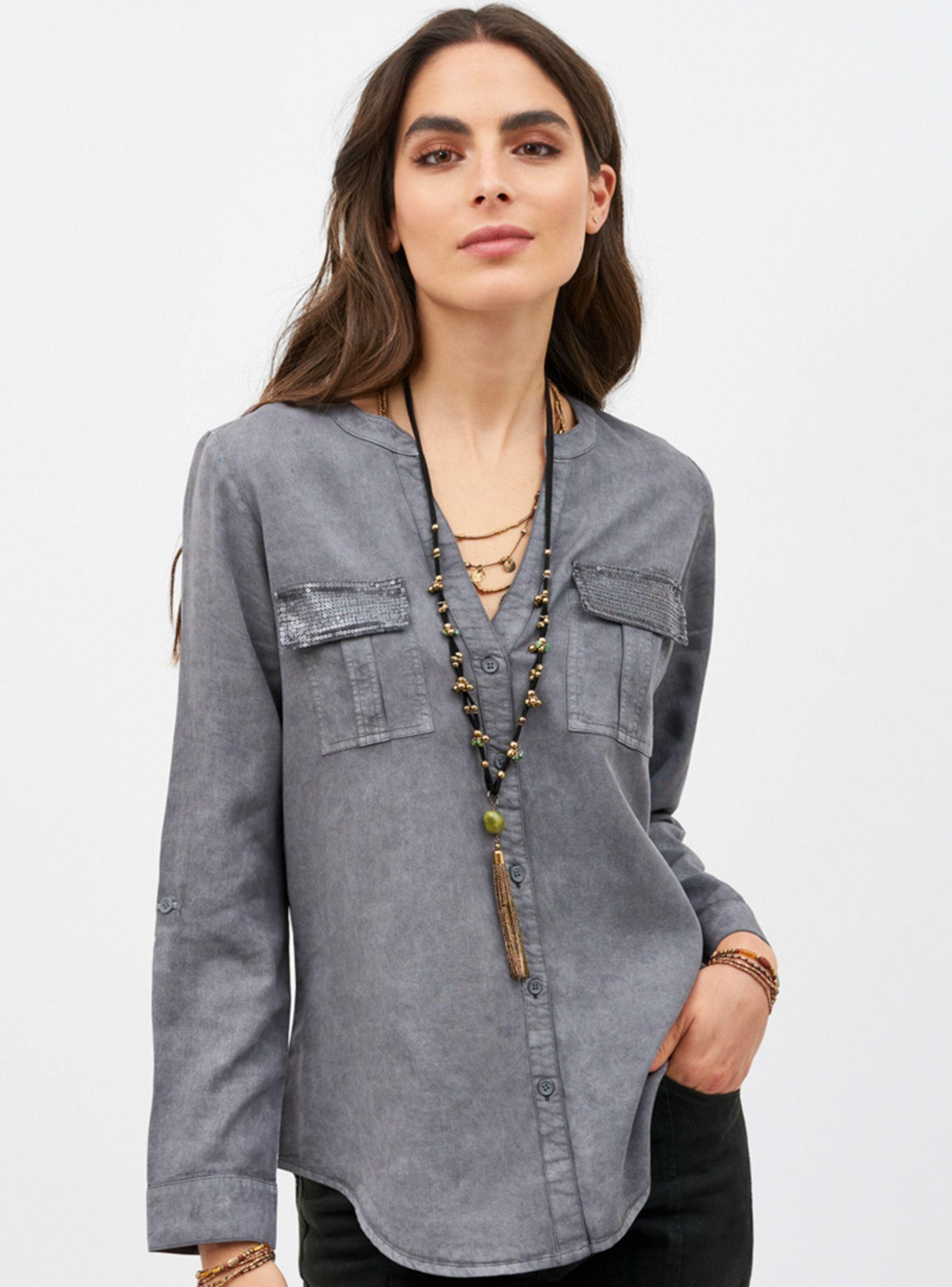 Blusa Detalle en Bolsillo Umbrale-0