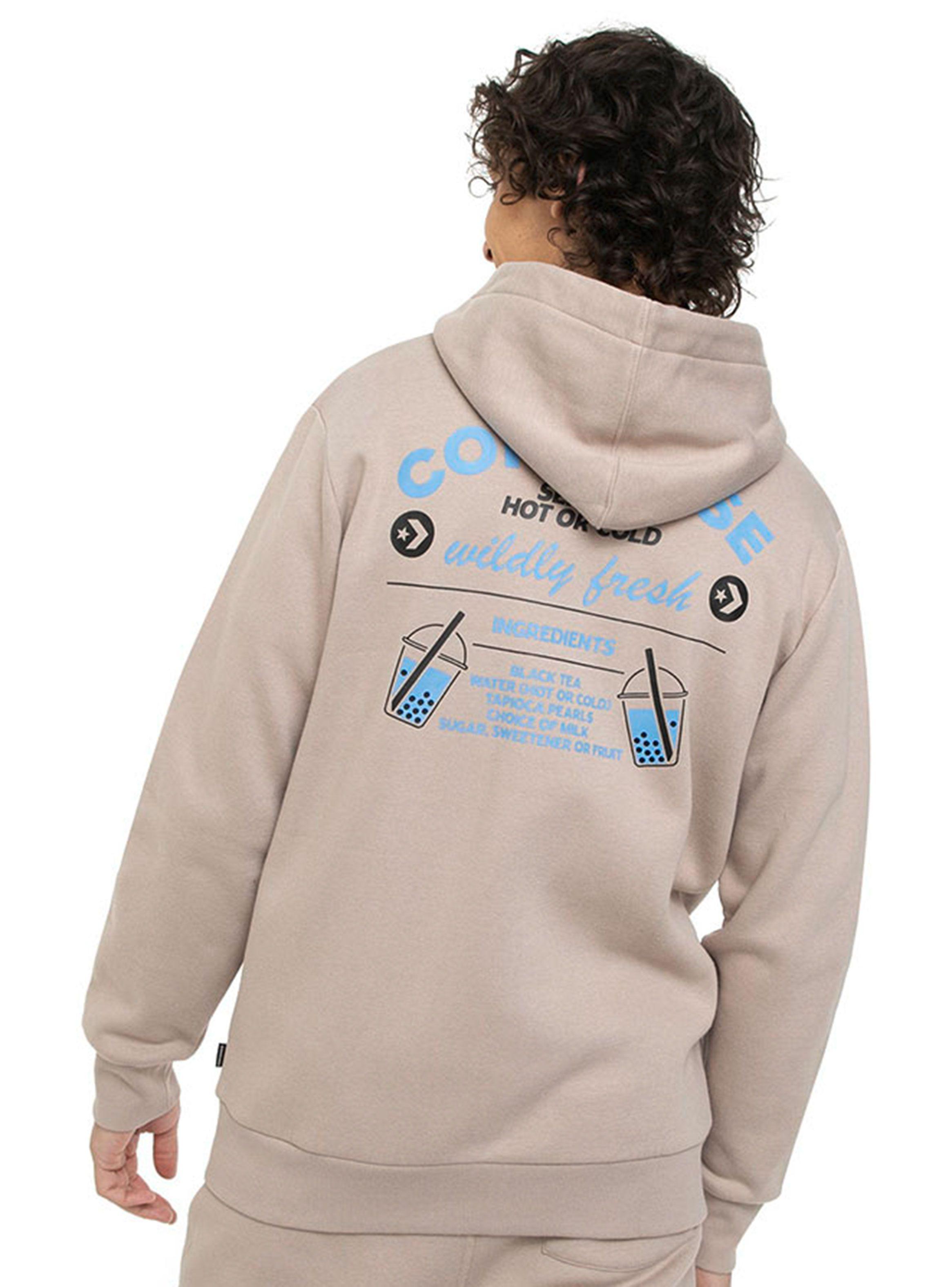 Polerón Beige Loose Fit Tea SS Full Zipper-1