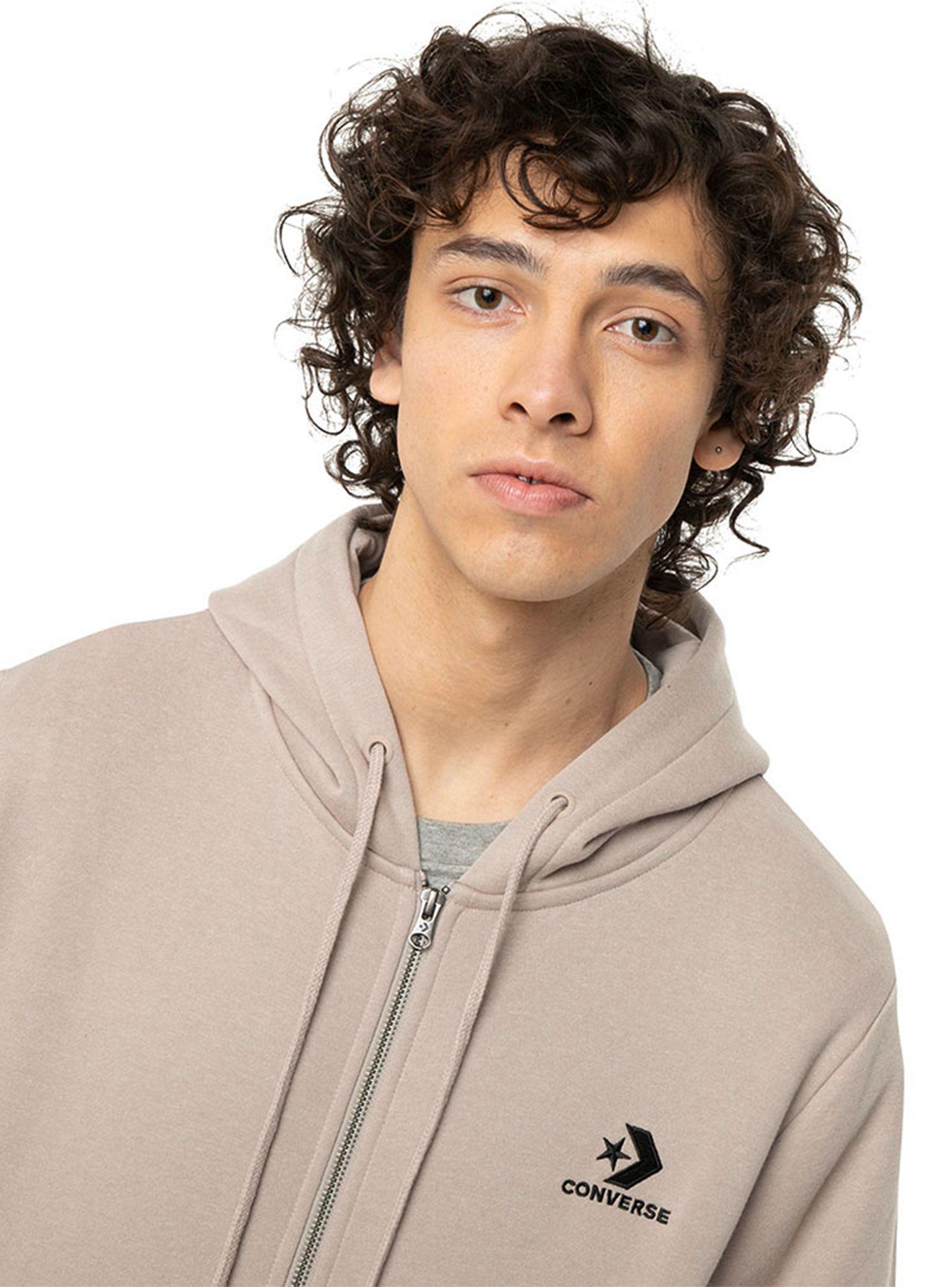 Polerón Beige Loose Fit Tea SS Full Zipper-2