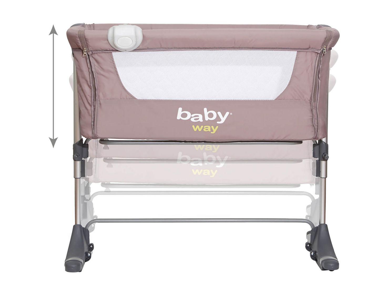 Cuna Baby Way Colecho BW-613G18 Gris-3