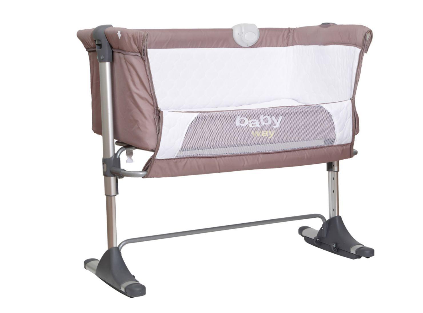 Cuna Baby Way Colecho BW-613G18 Gris-1