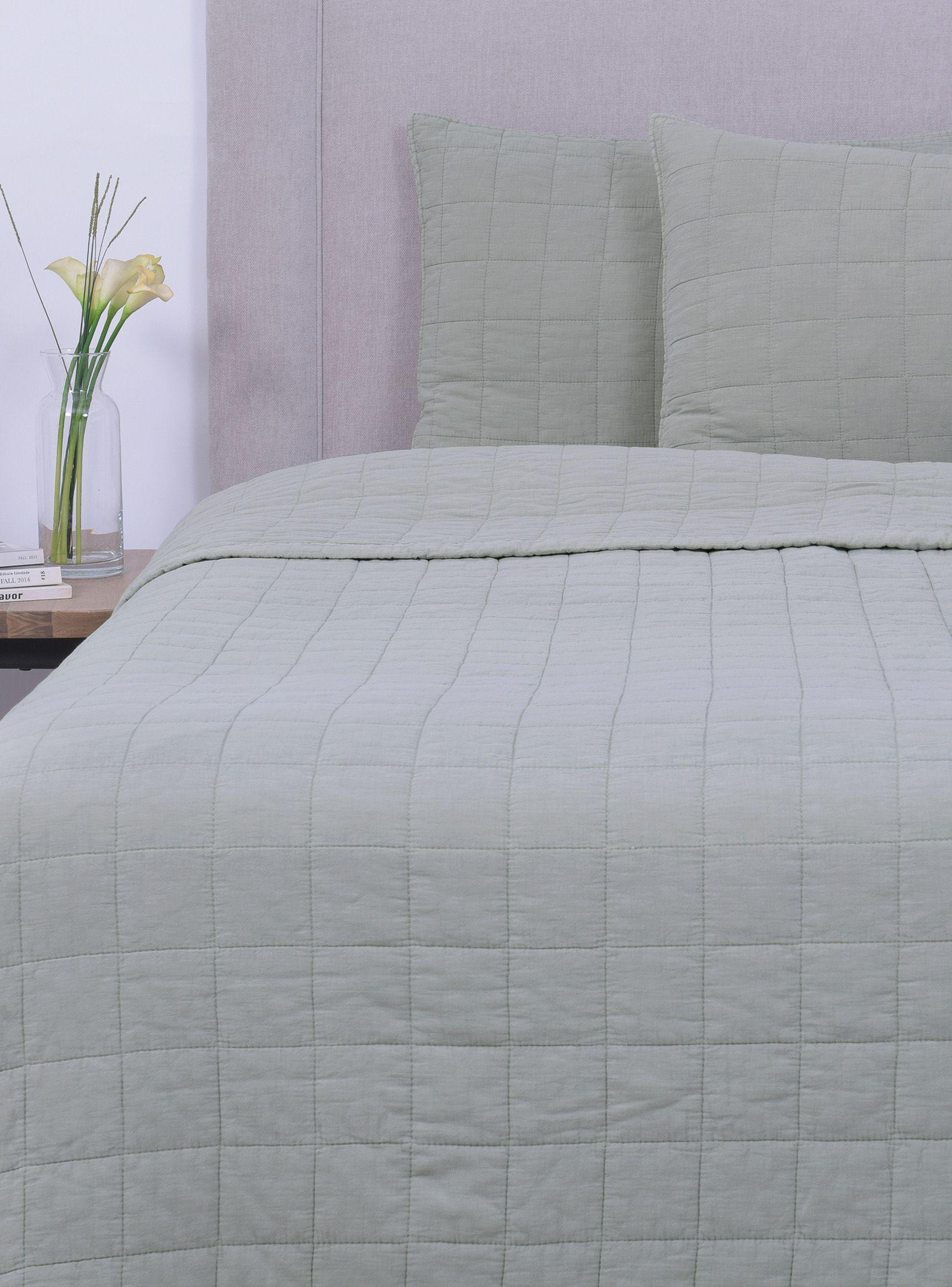 Quilt Fabrics King Cuadros Verde Olivo-0