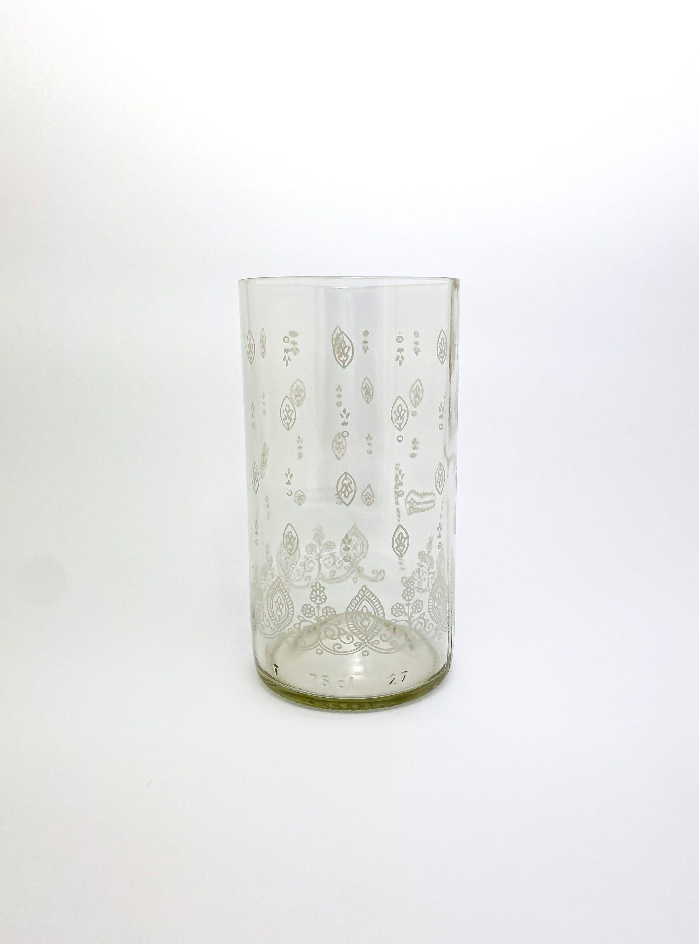 Set 3 Vasos Vidrio Reciclado Trago Largo-2