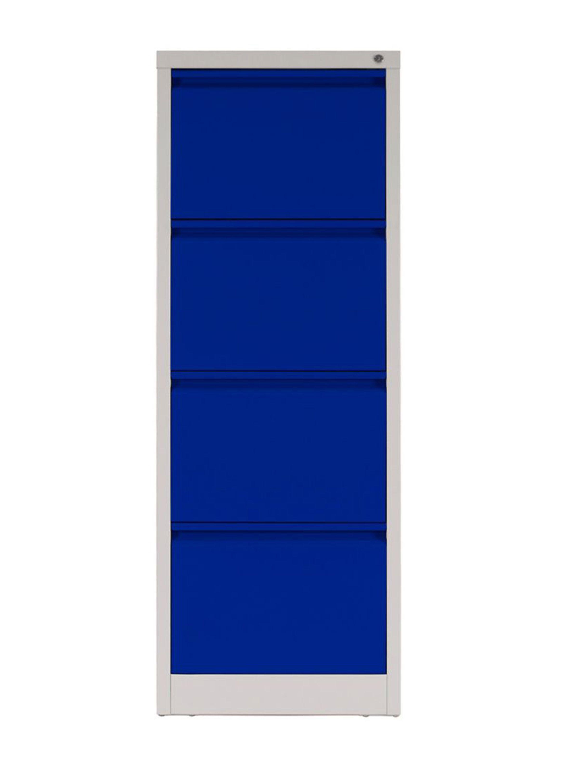 Mueble Kardex Azul Acero 4 cajones 44.5x62x102 cm Maletek-0