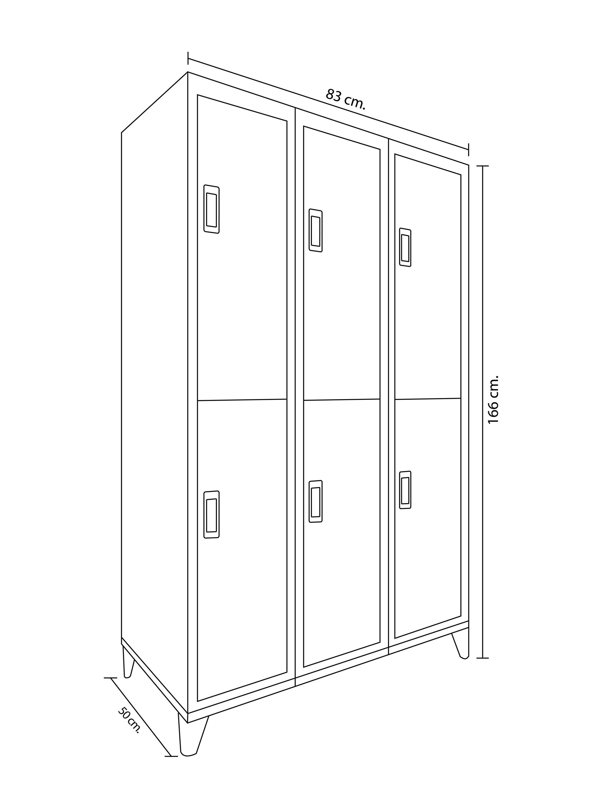 Locker Office Portacandado 6C-1