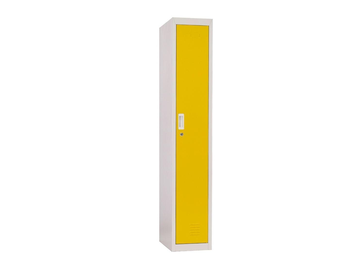 Locker Office Llaves Amarillo 1 Puerta 28x50x166 cm Maletek-2