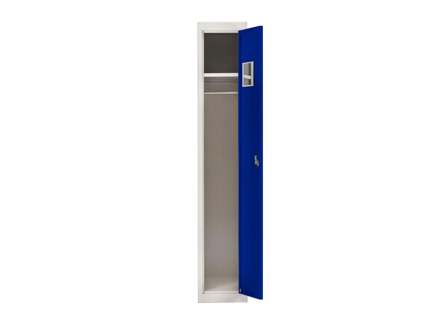 Locker Office Llaves Azul 1 Puerta 28x50x166 cm Maletek-2
