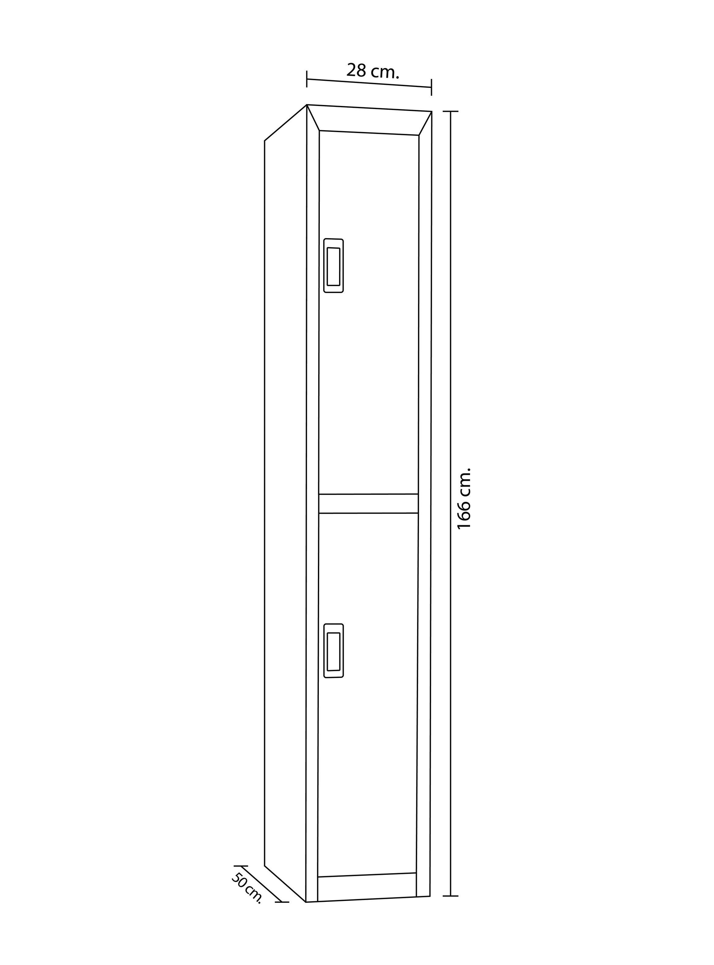 Locker Office Portacandado 2P Gris Maletek-1