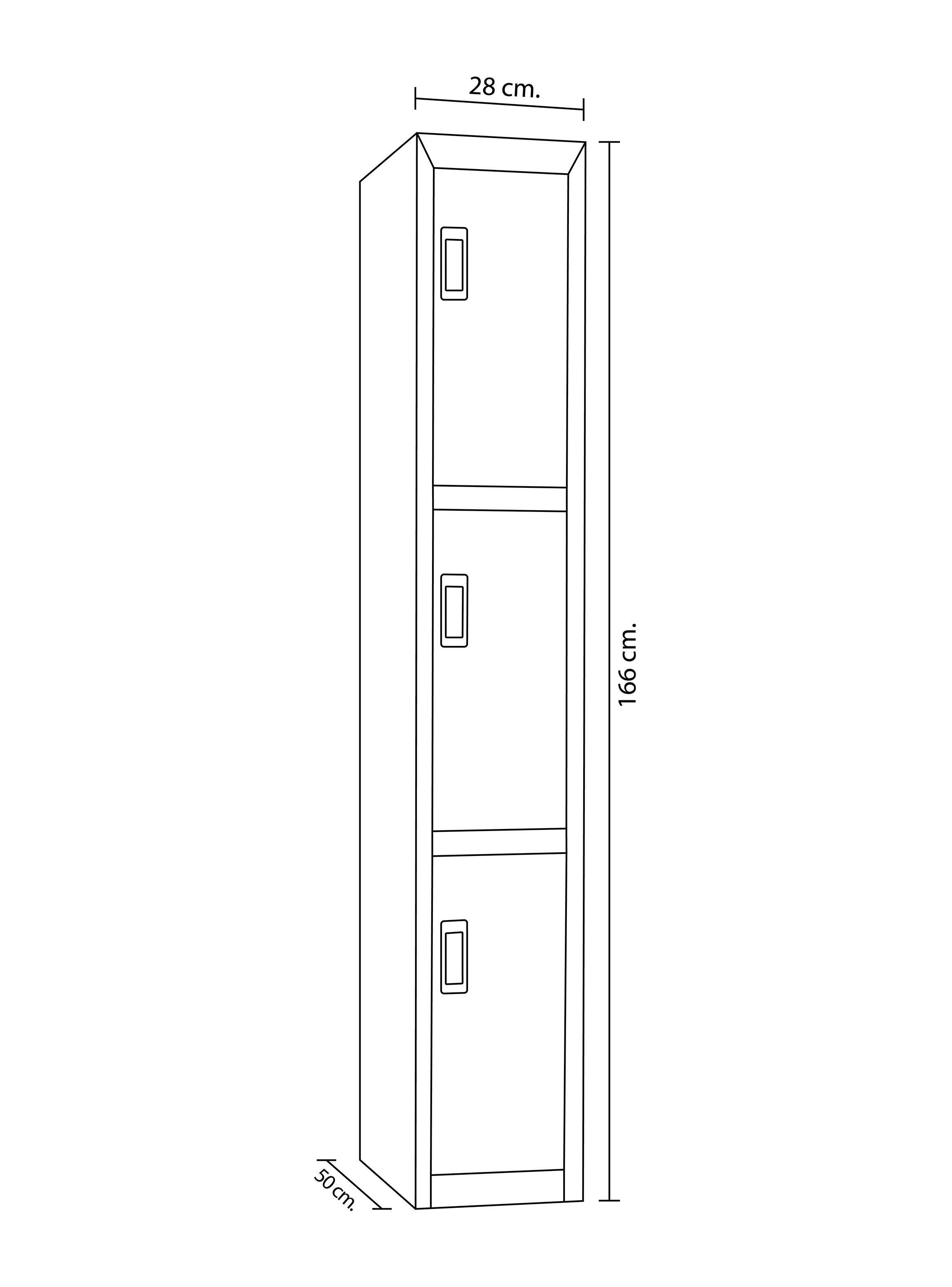 Locker Office Portacandado 3P Gris-1