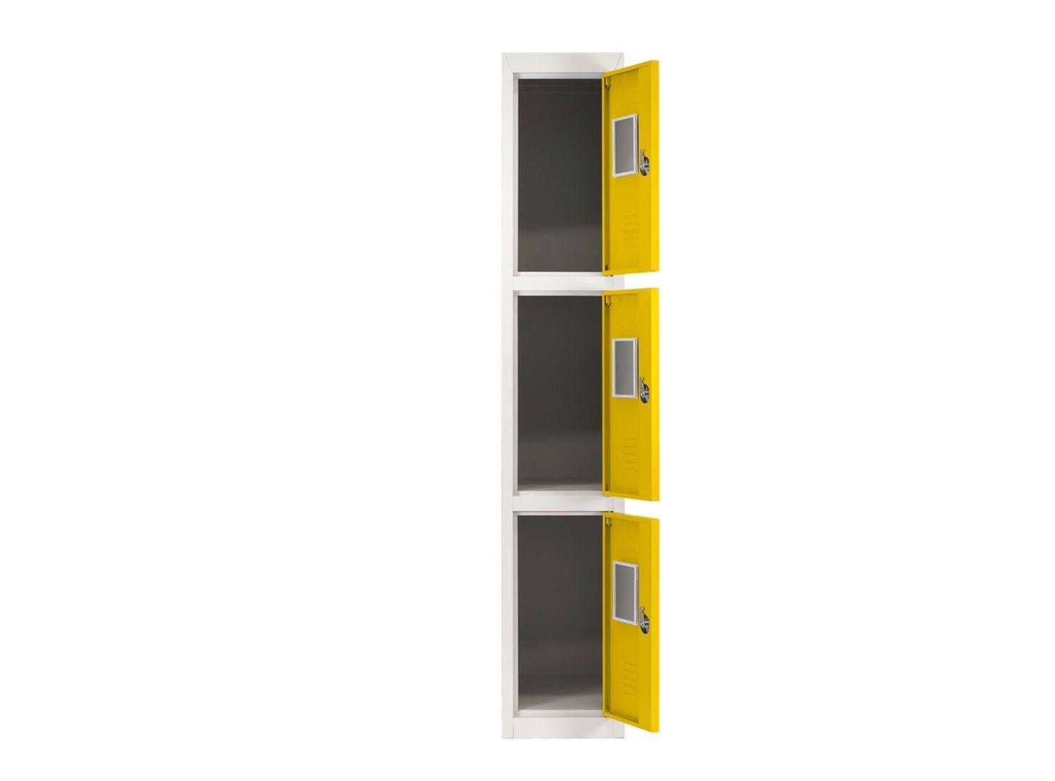 Locker Maletek Office Portacandado 3P Amarillo-2