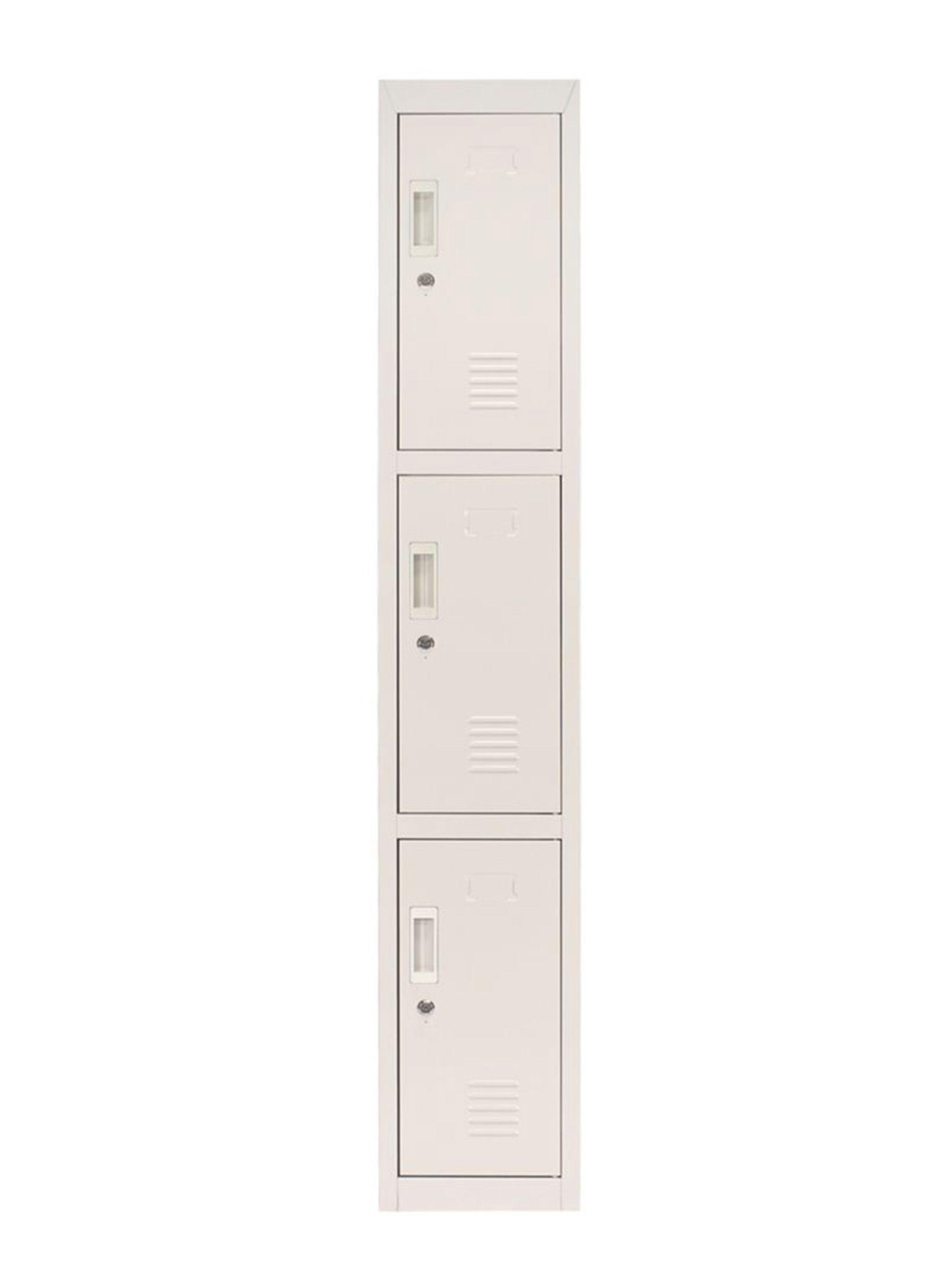 Locker Office Llaves Gris 3 Puertas 28 x 50 x 166 cm-0